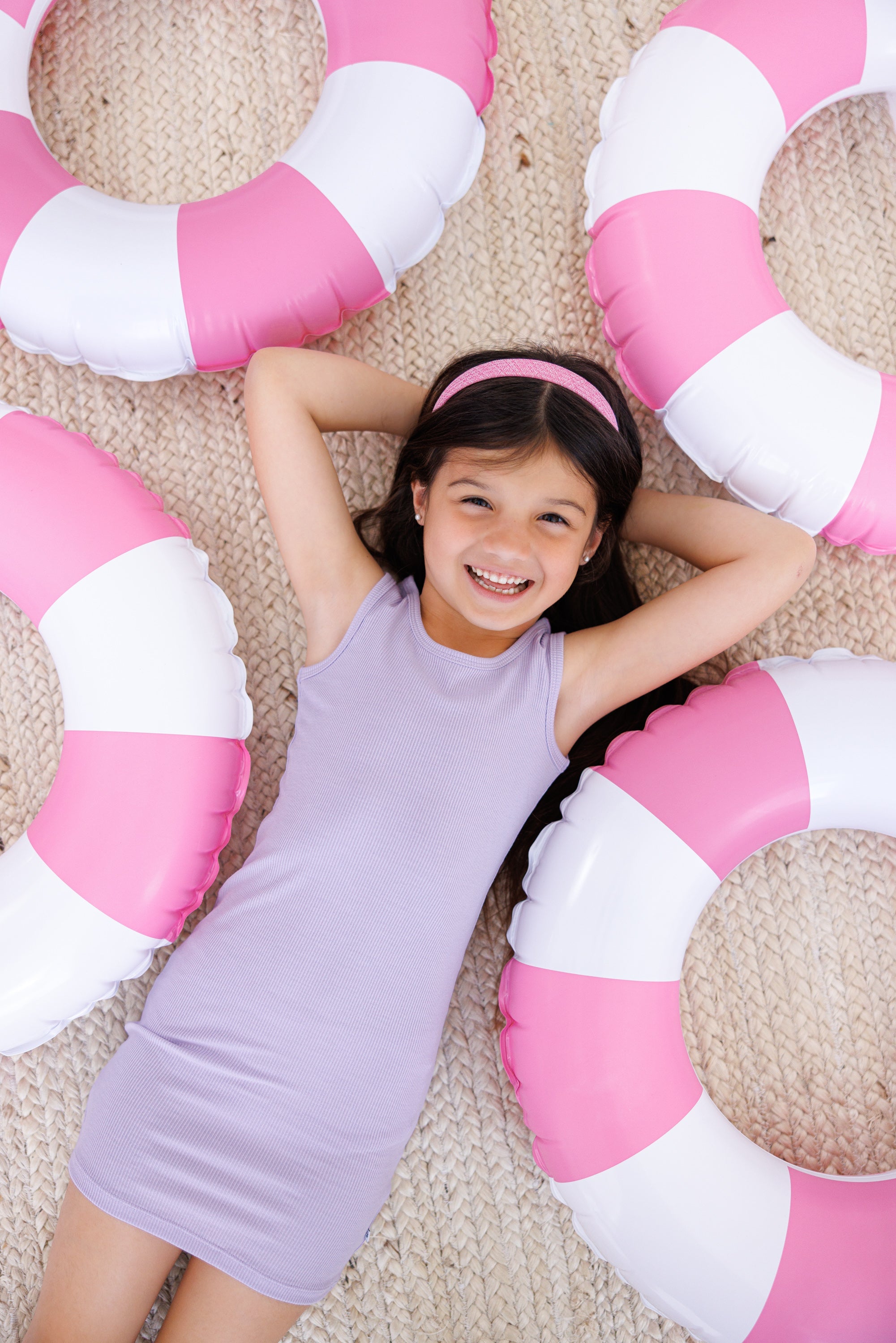 Lavender Ribbed Tank Dress
