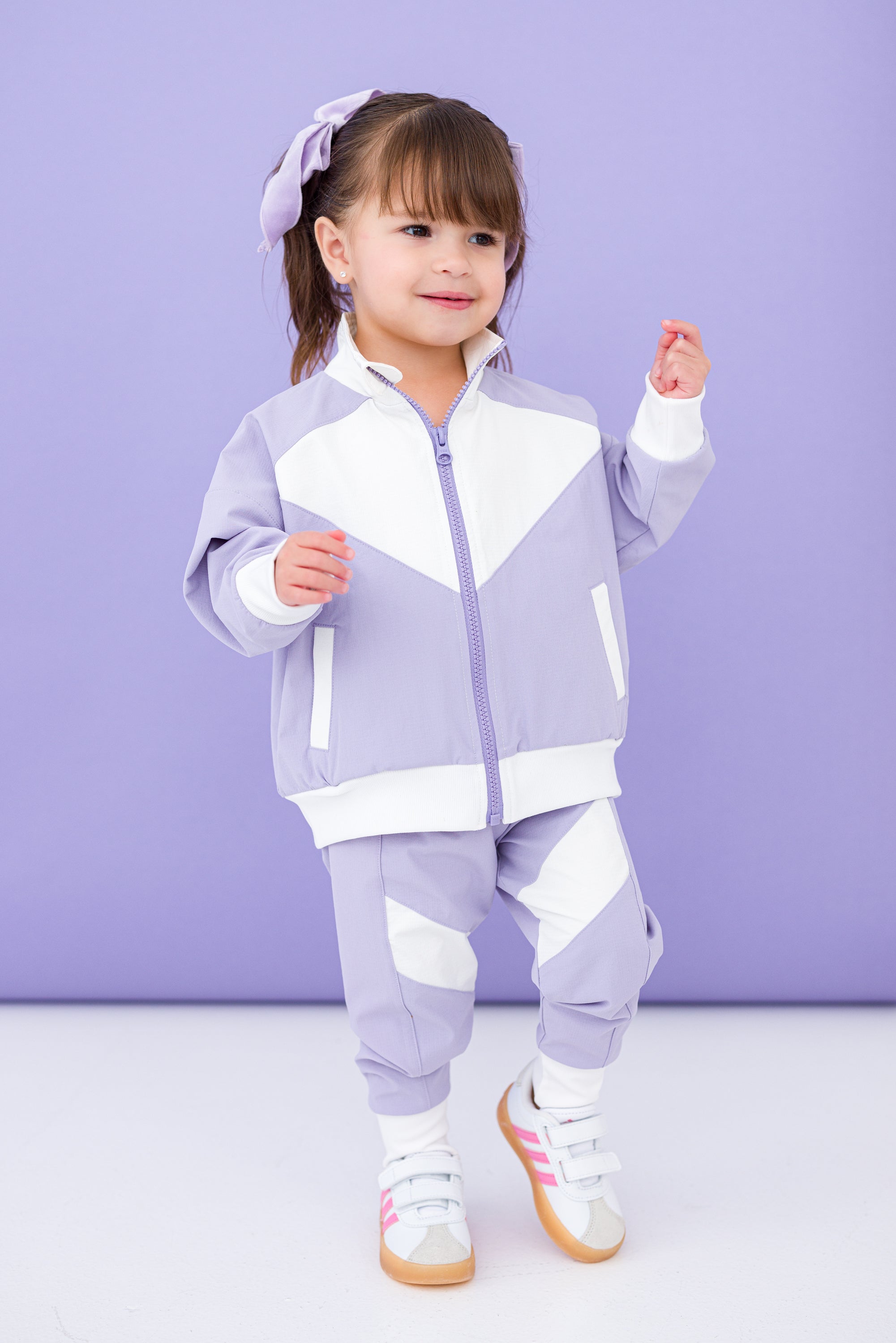 Lilac Windbreaker Set