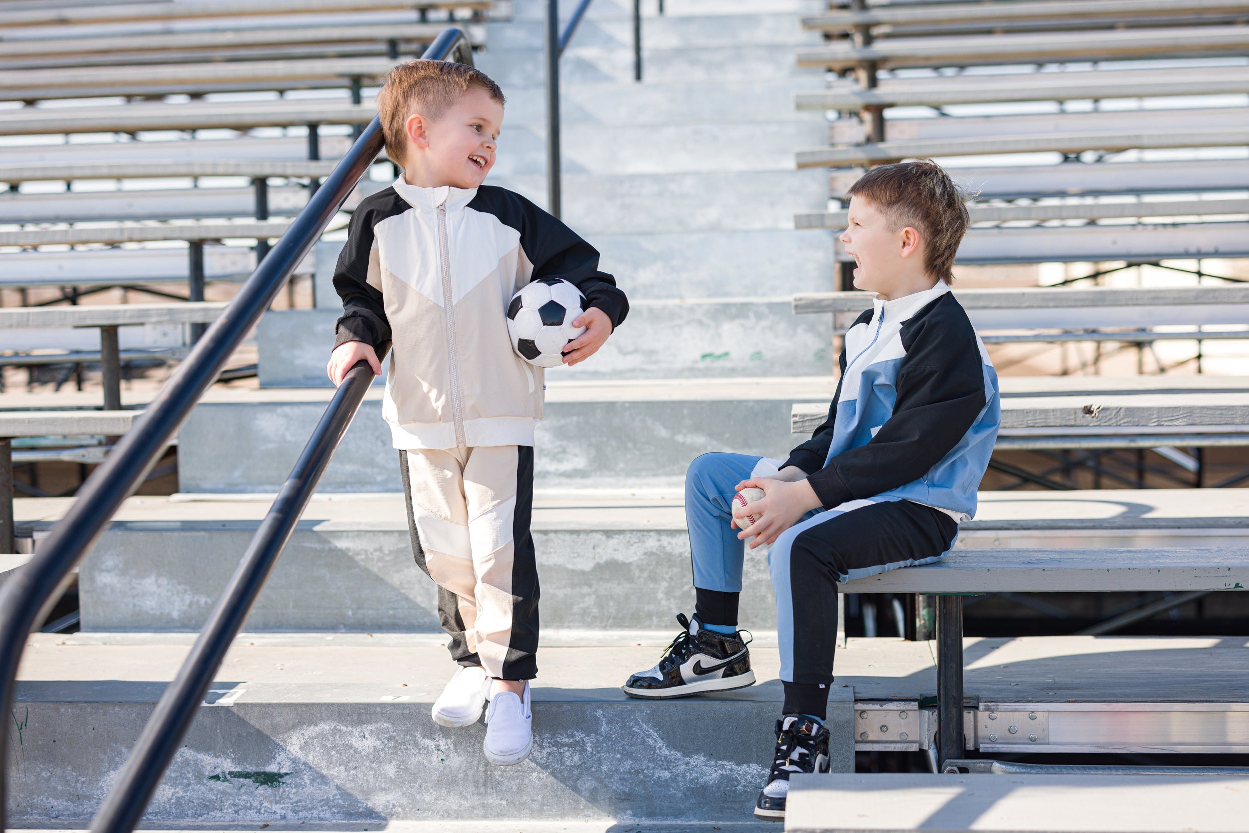 Dusty Blue Windbreaker Set