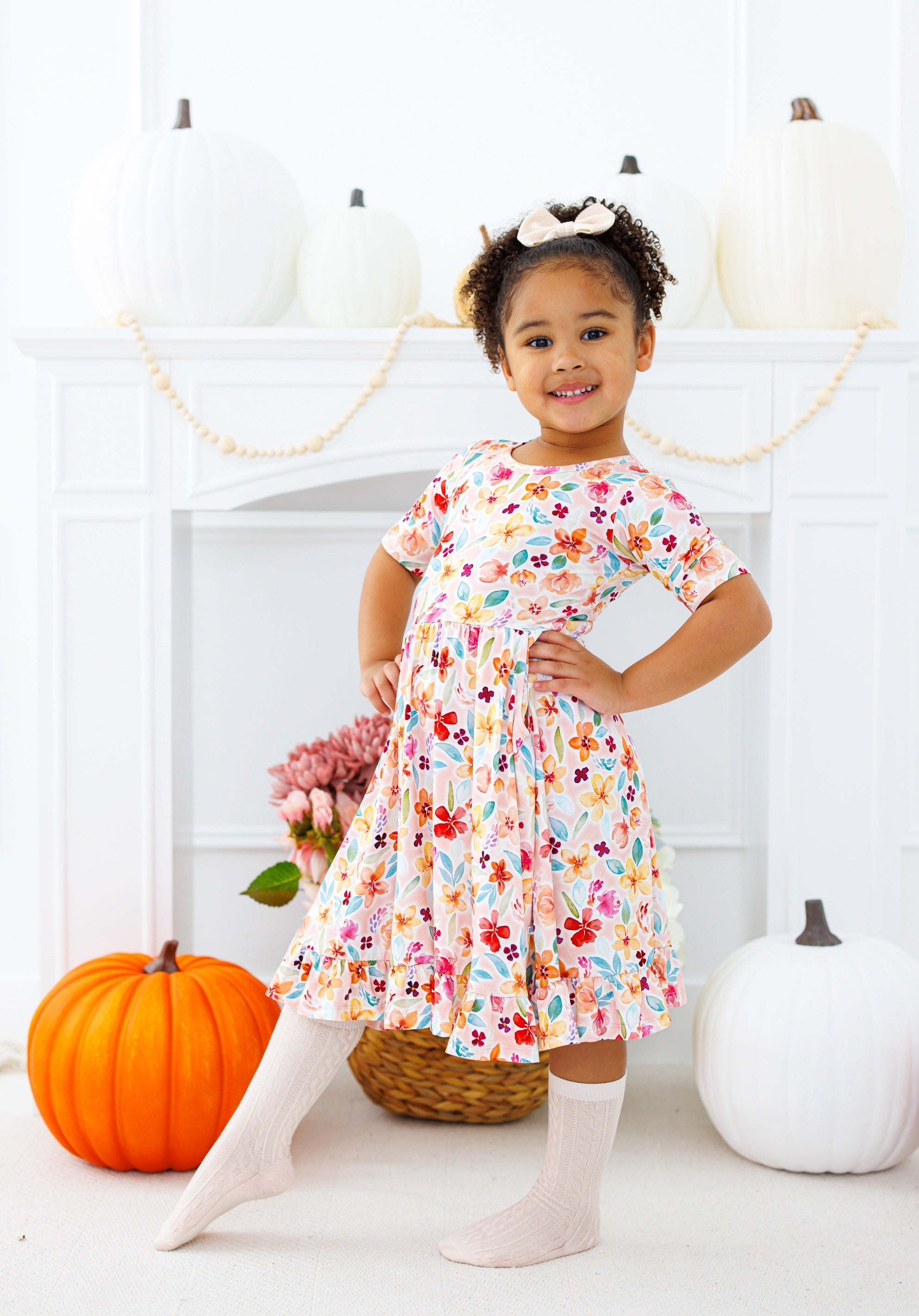 Knee-high Socks Set- Moss And Latte