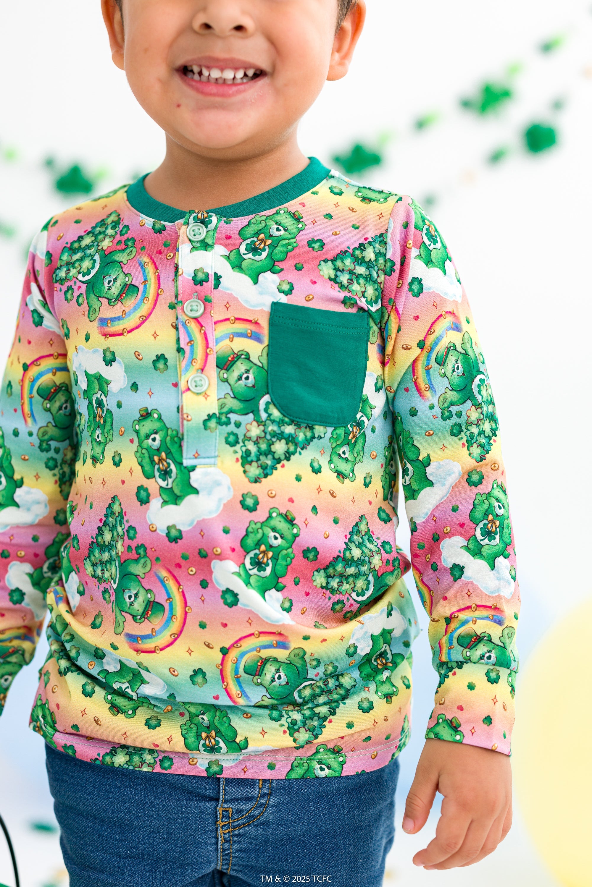 Care Bears™ In My Lucky Era Henley T-shirt