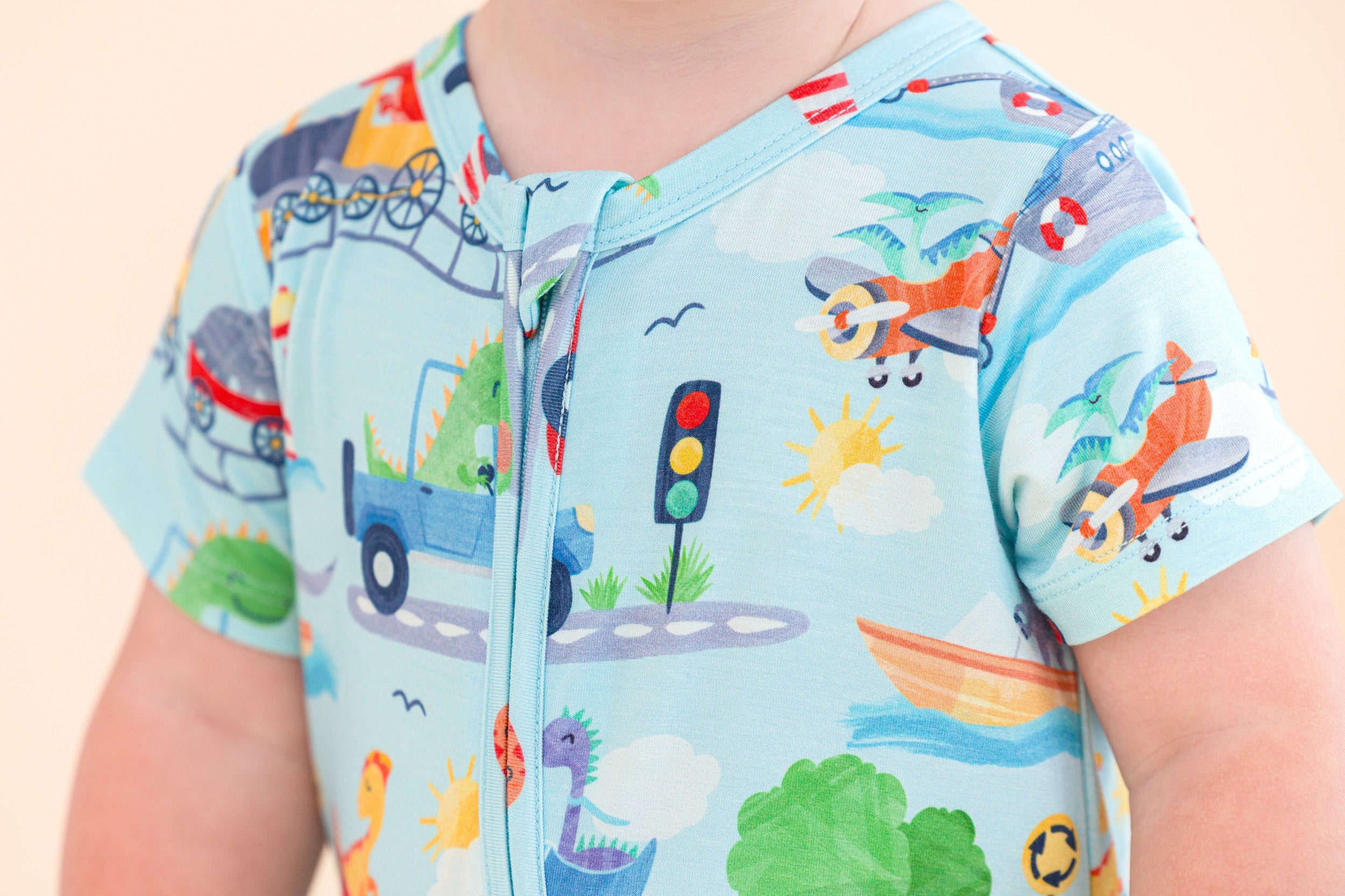 Ziggy Zip Shortie Romper