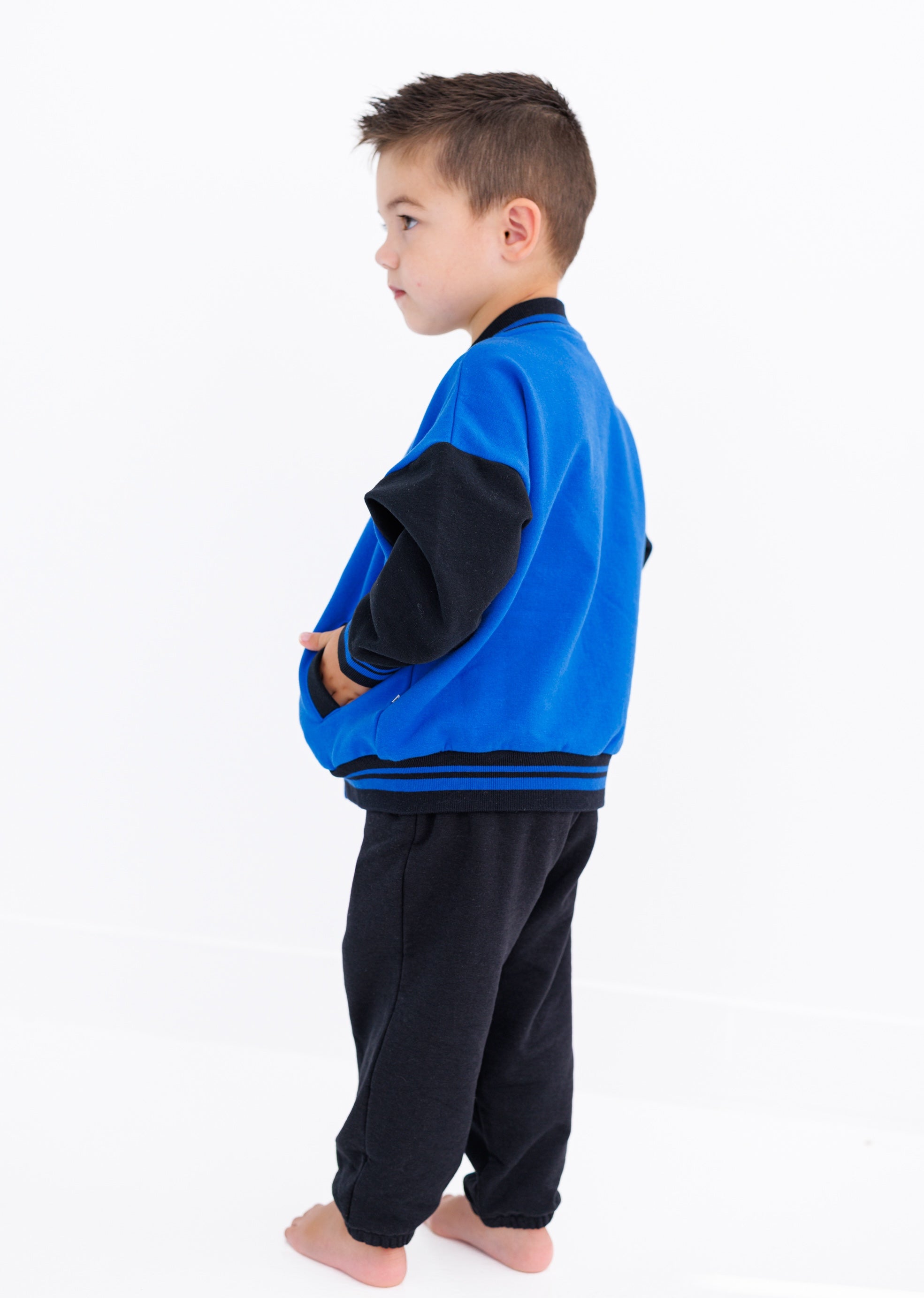 Blue And Black Varsity Jacket