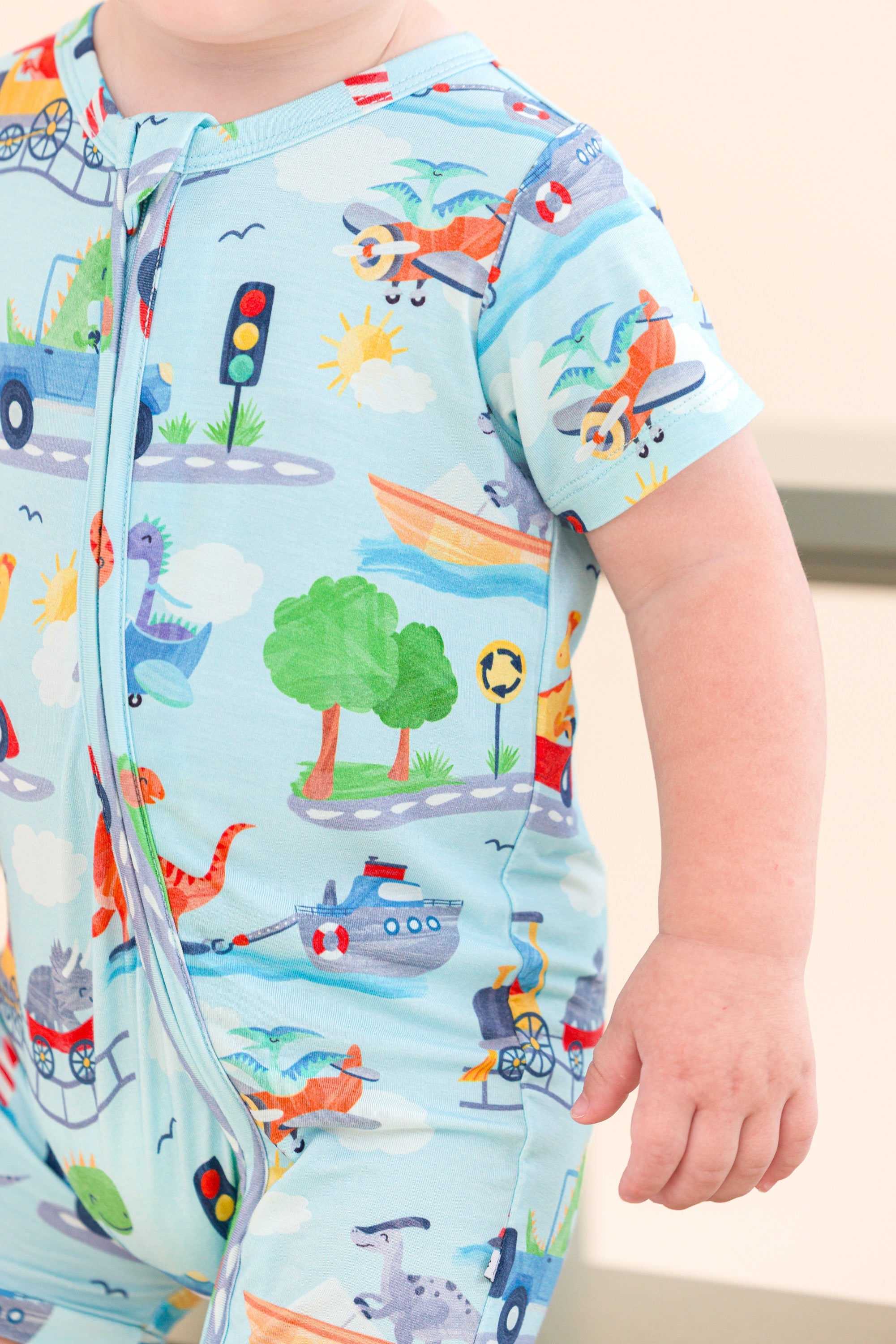 Ziggy Zip Shortie Romper