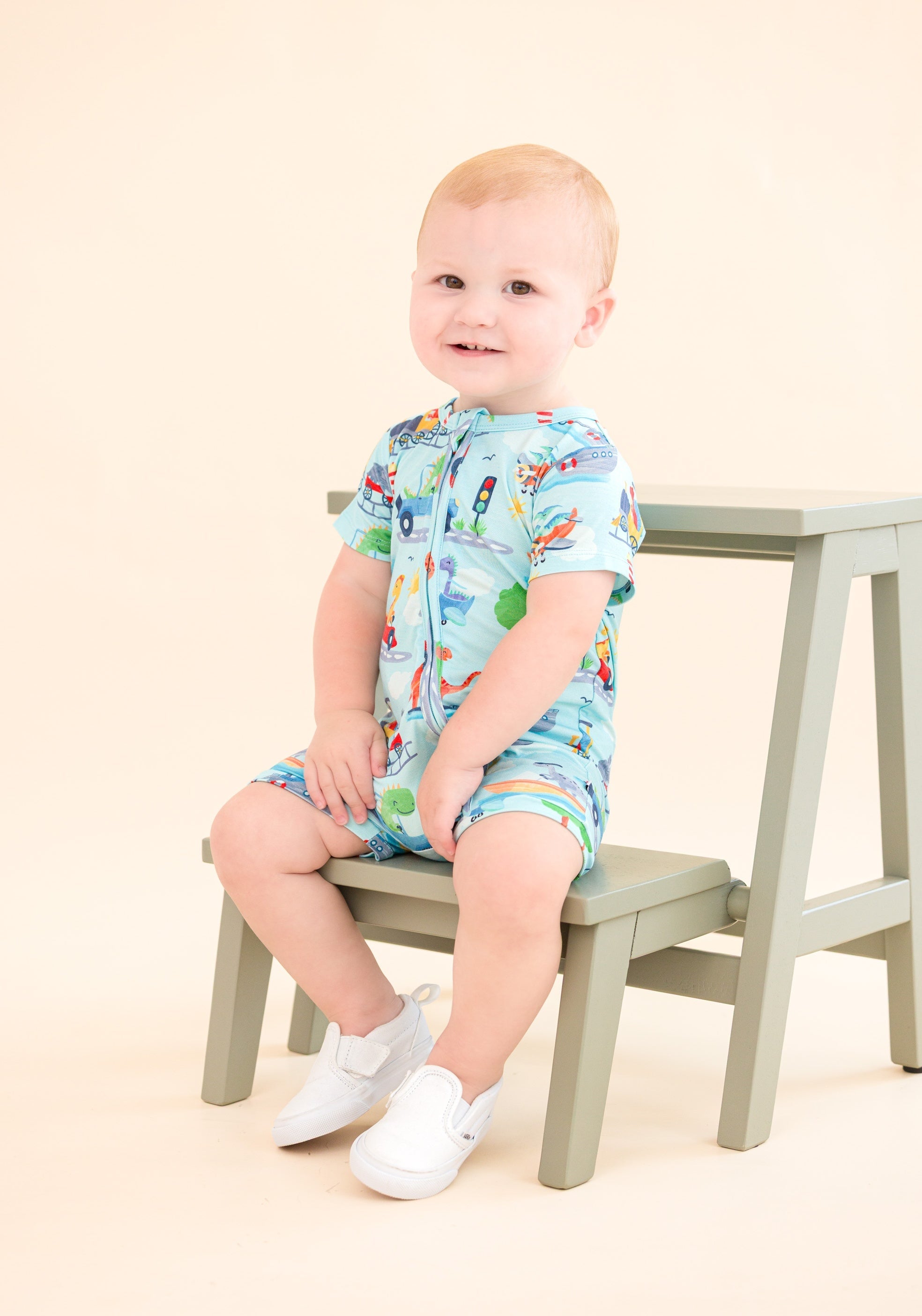 Ziggy Zip Shortie Romper