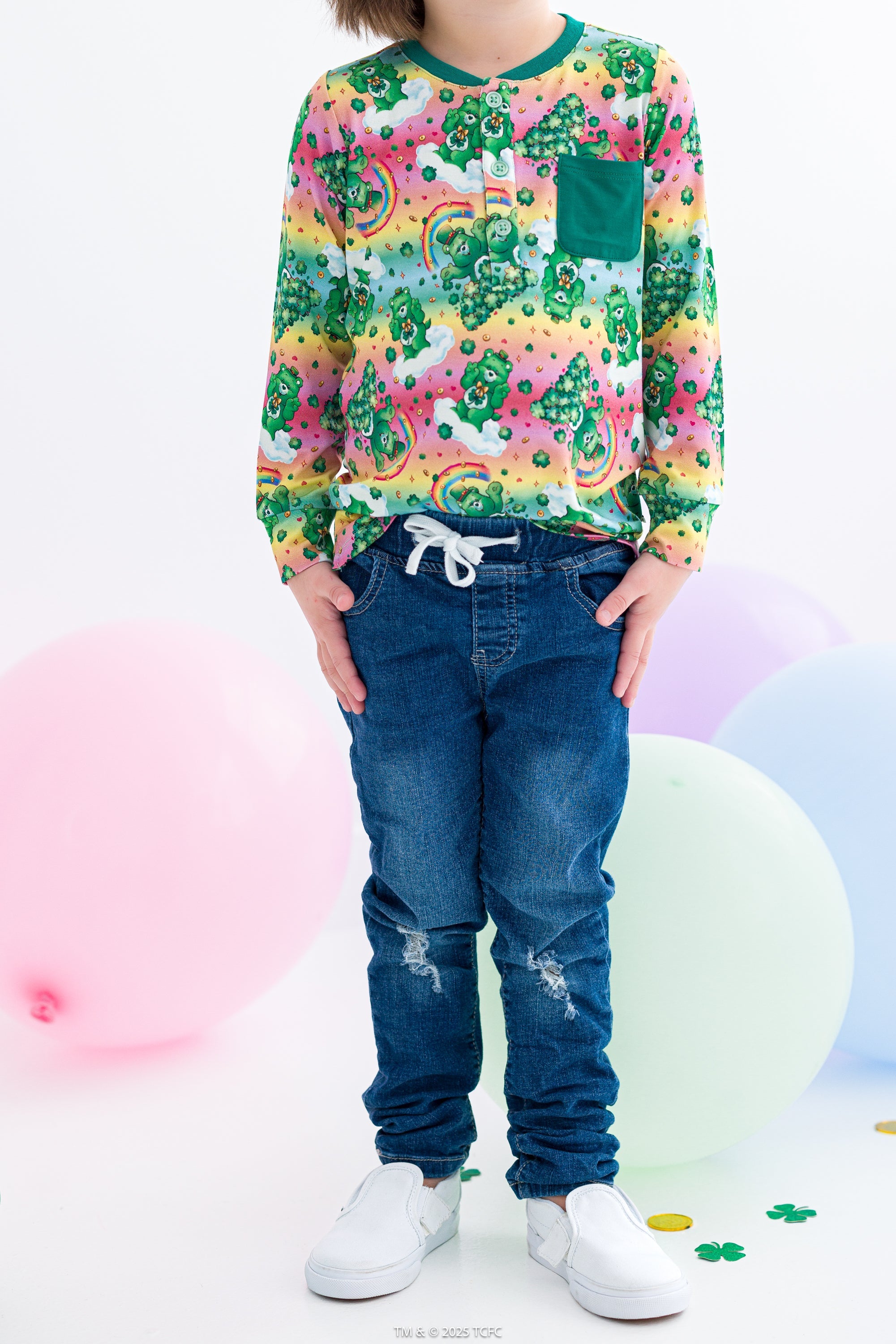 Care Bears™ In My Lucky Era Henley T-shirt