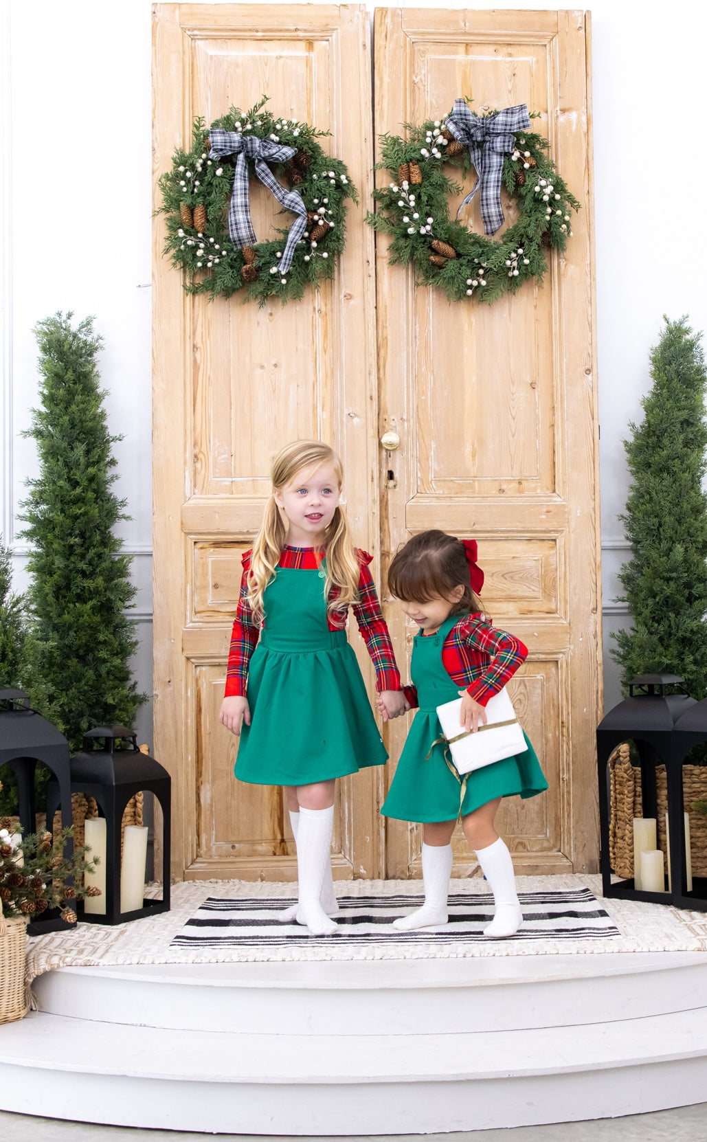 Knee-high Socks Set- Snow And Heron