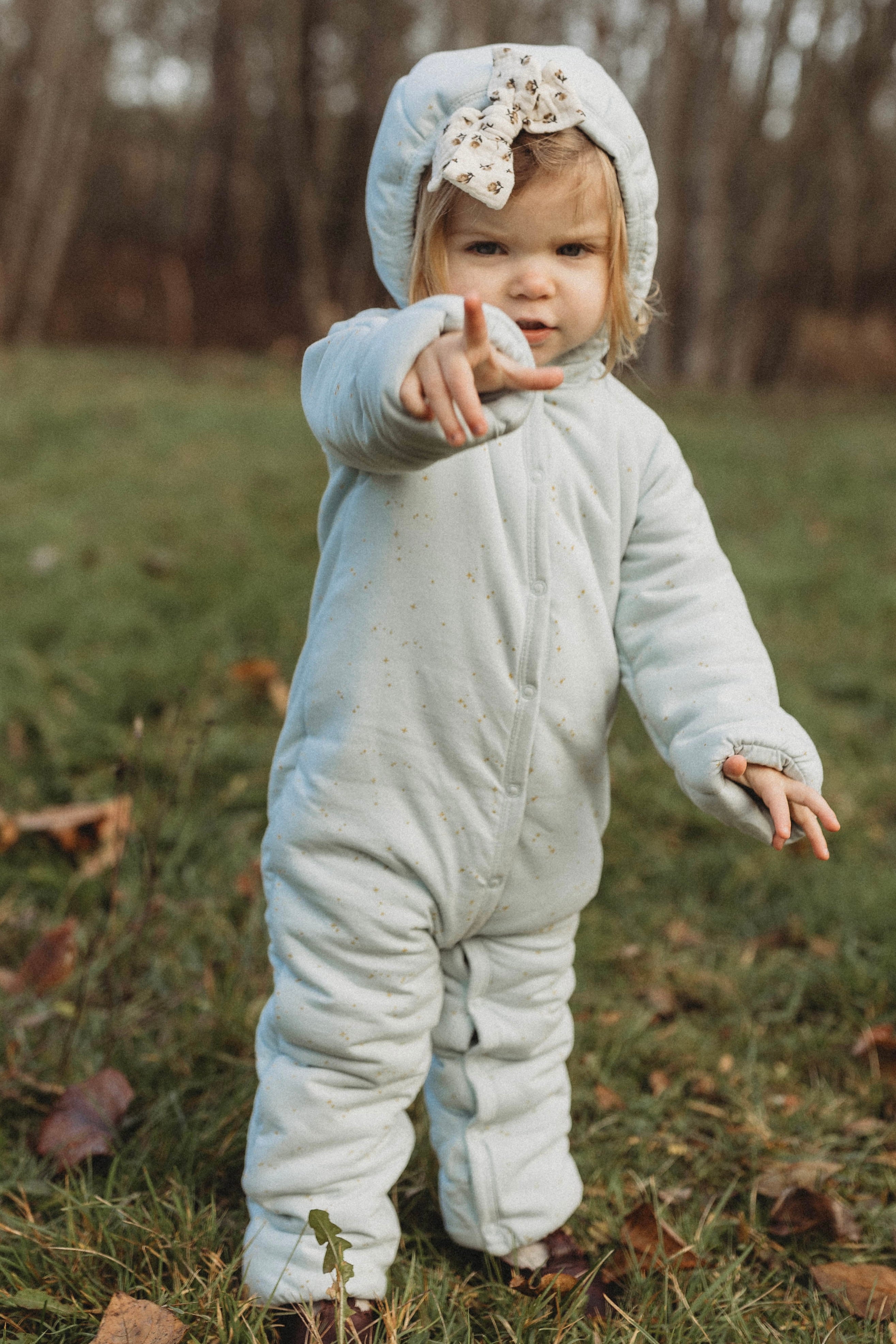 Étoile | Organic Cotton Plush Onesie | Frozen Dew