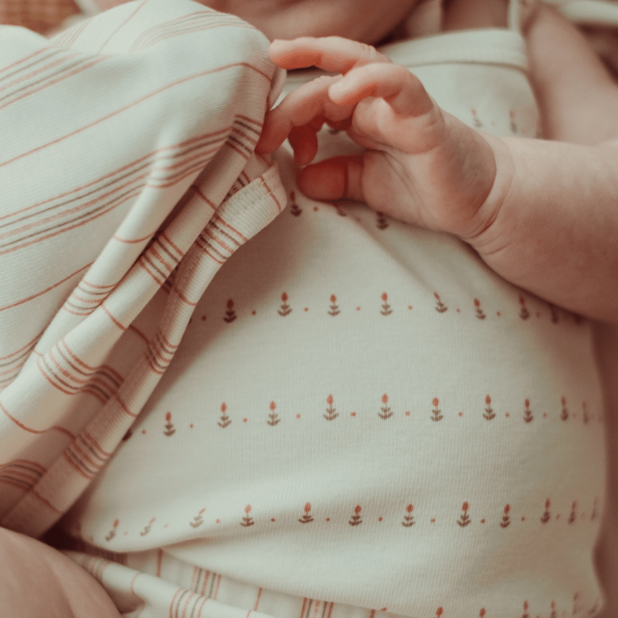 The Printed Pixie Bonnet - Mist Stripe