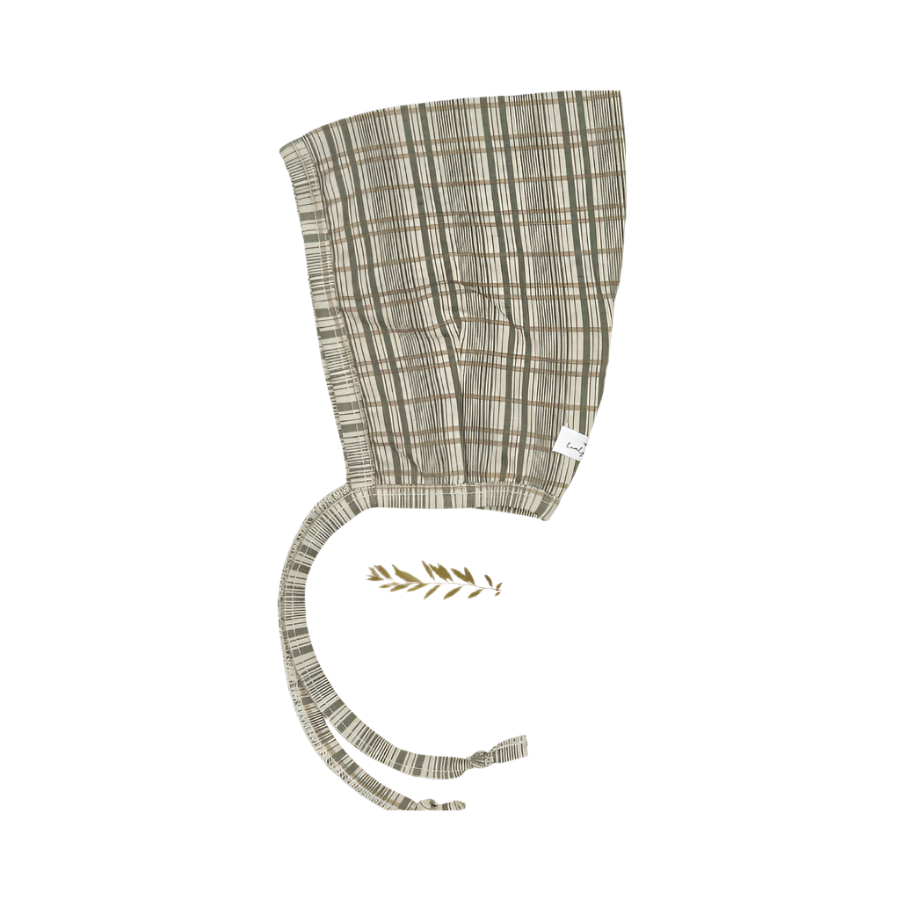 The Printed Pixie Bonnet - Plaid