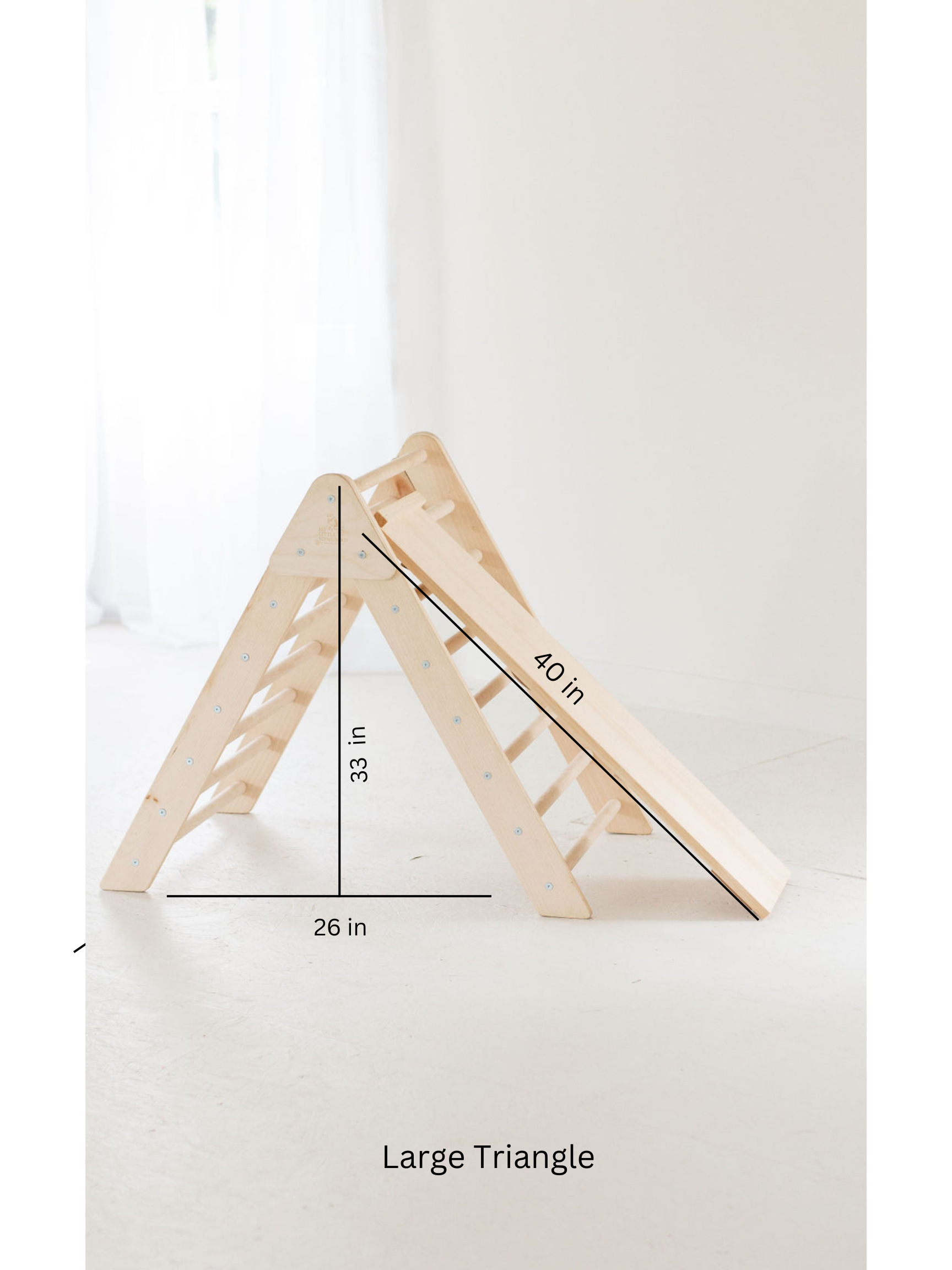 Large Wooden Climbing Triangle