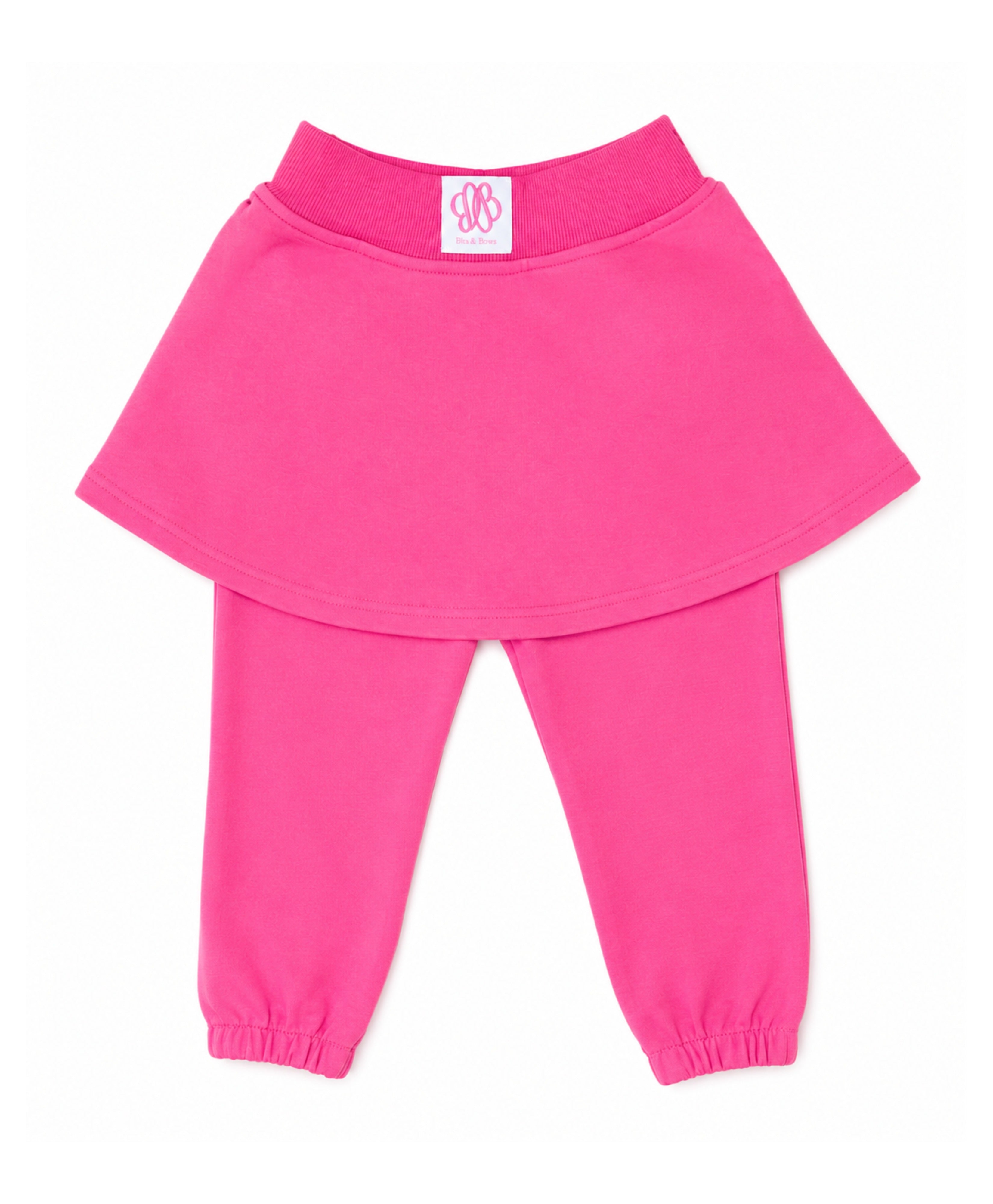 Hot Pink Skirted Bow Jogger