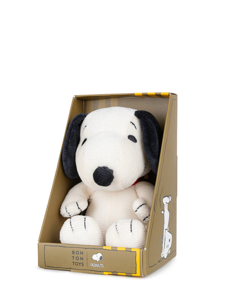 Plush Snoopy Mini Corduroy Cream In Giftbox 7"