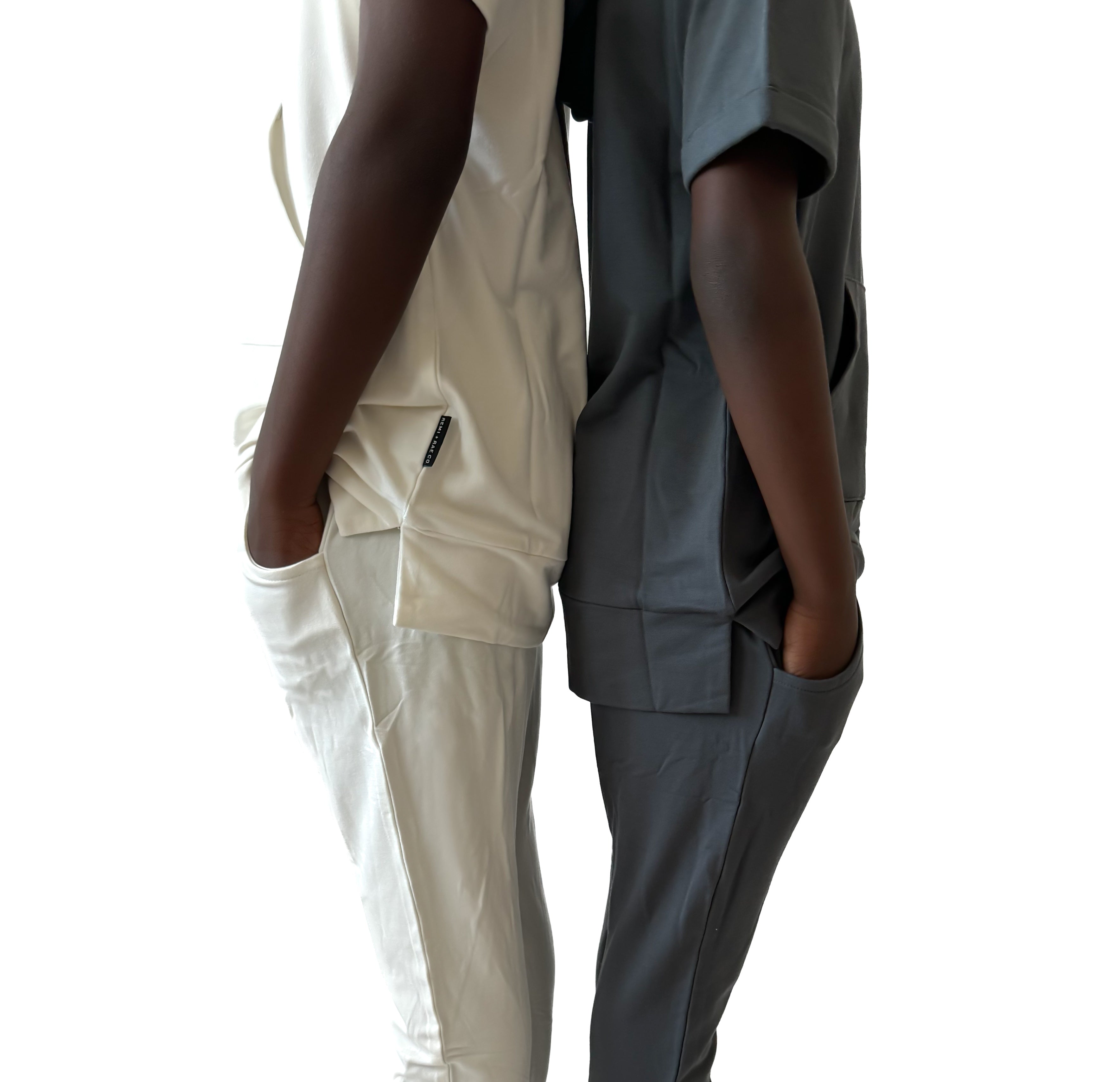 Bamboo Short Sleeve Hoodie - Coconut