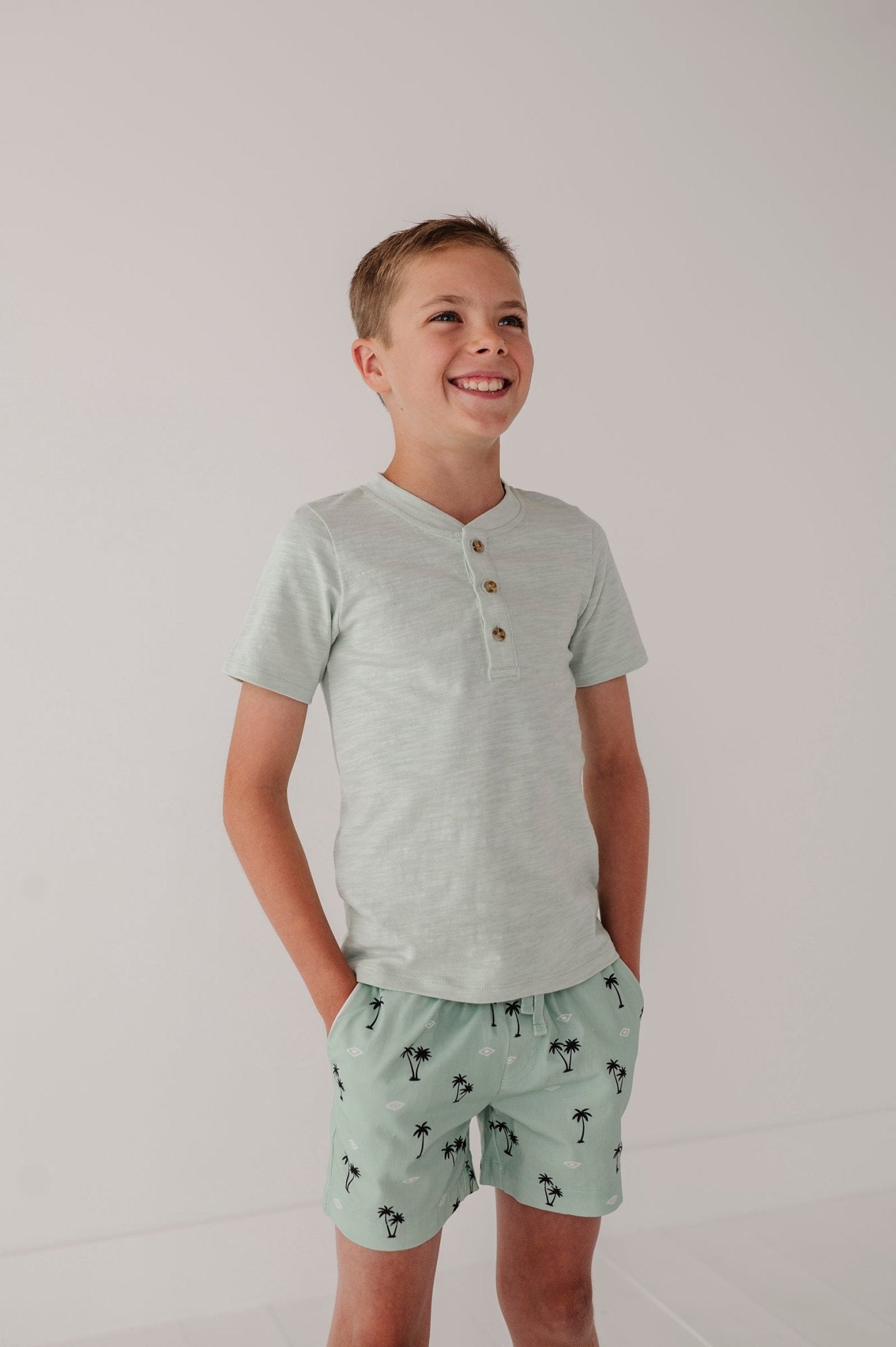 Short Sleeve Henley Shirt