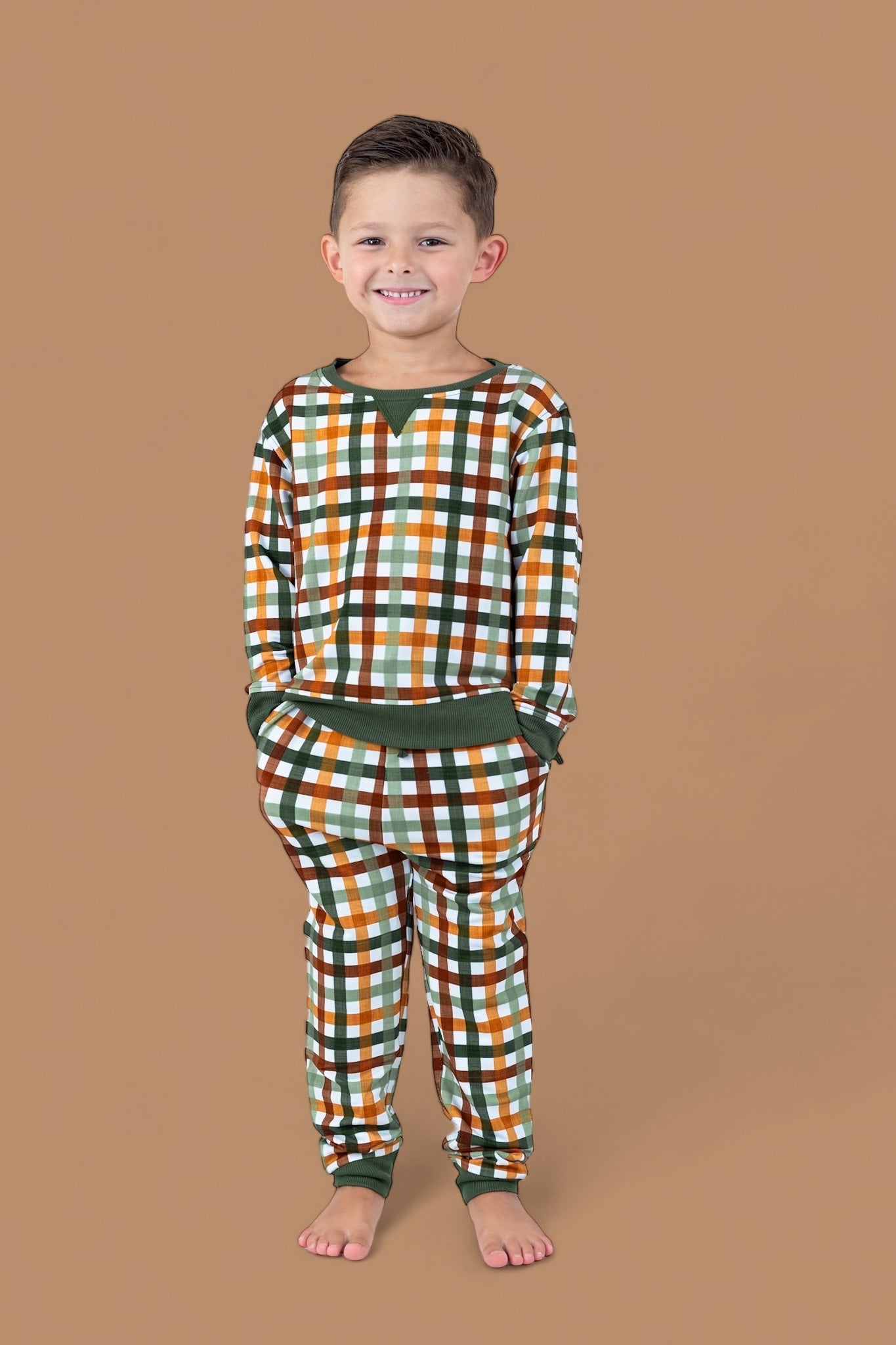 Autumn Plaid Dream Jogger