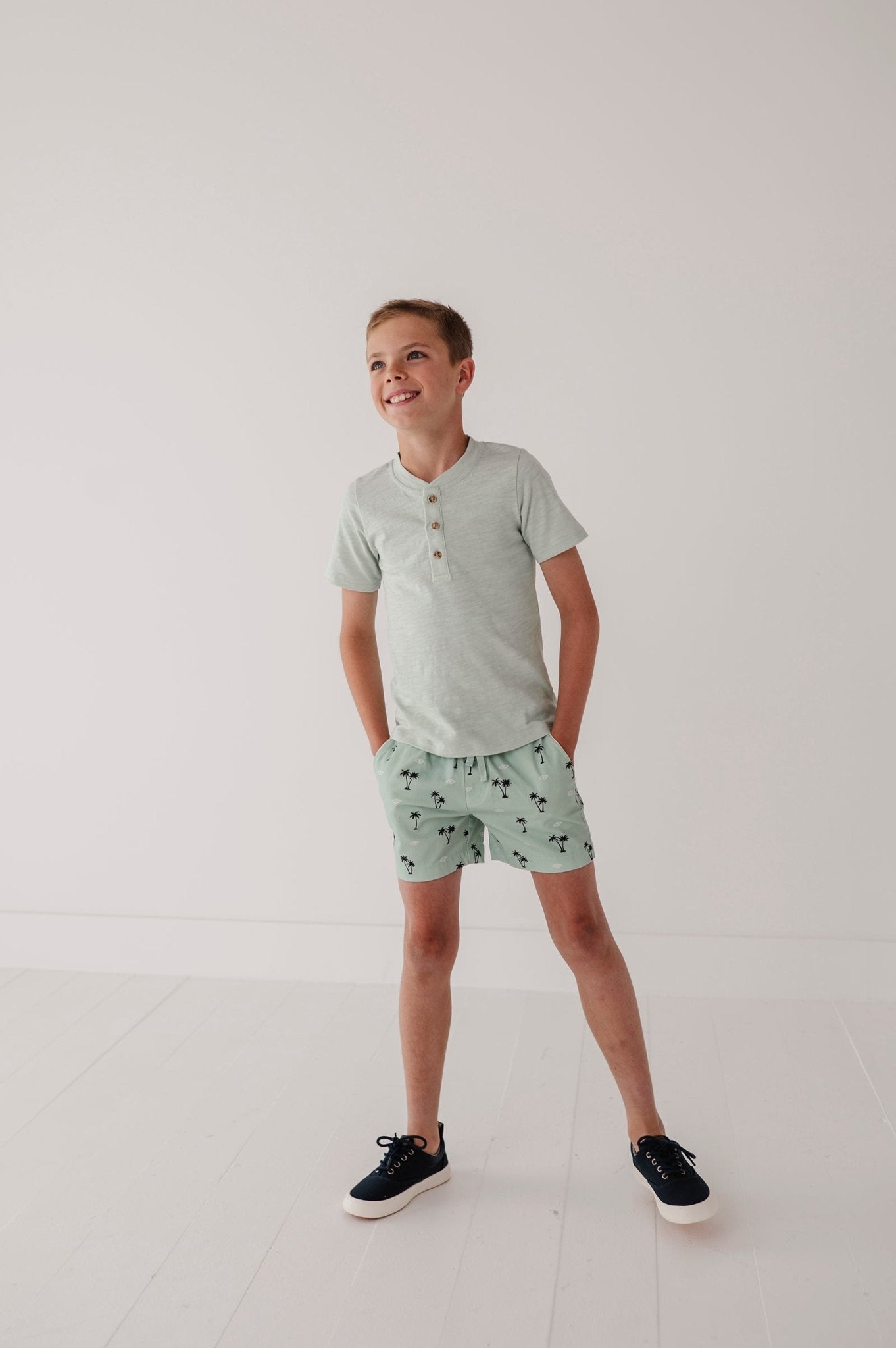 Short Sleeve Henley Shirt