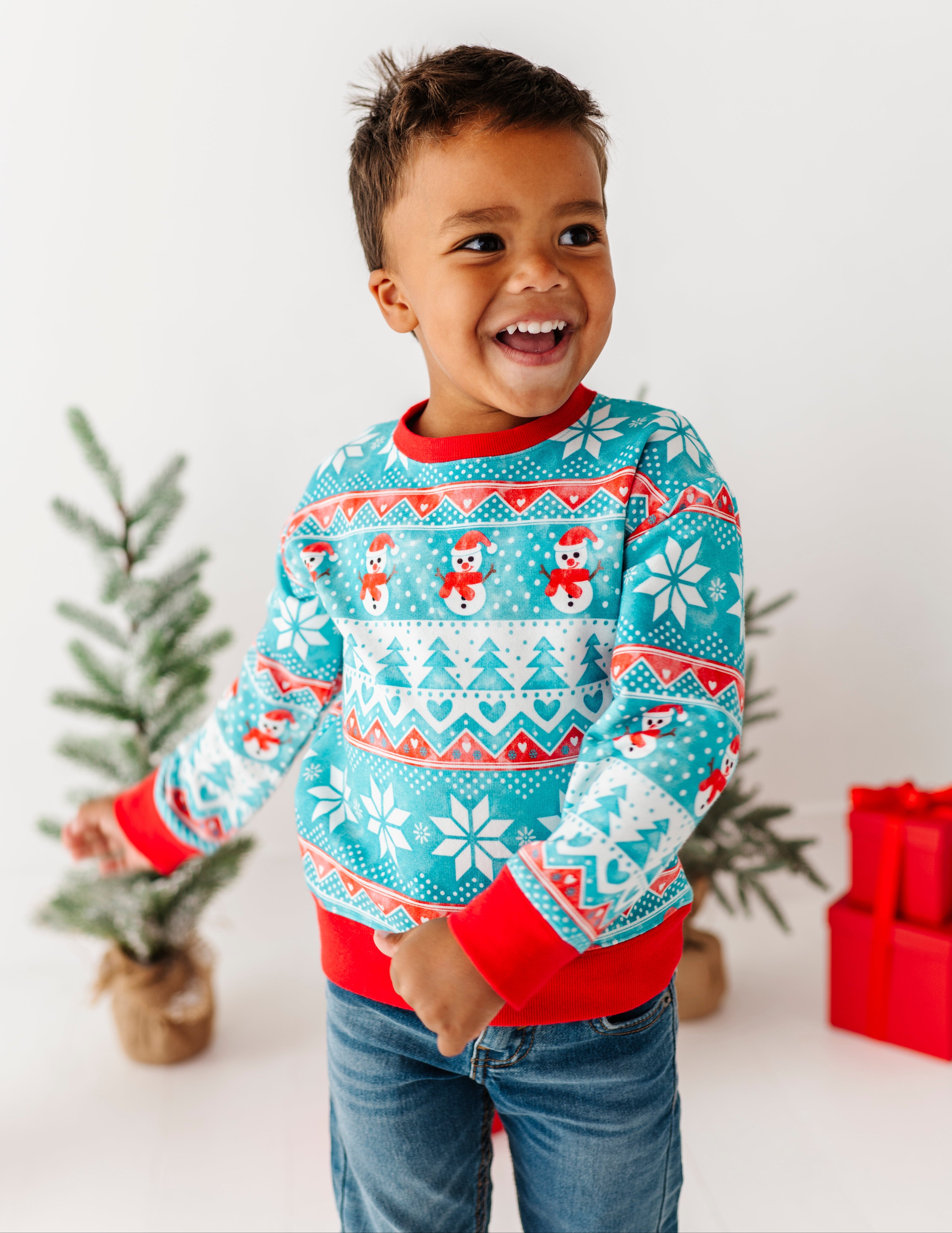 Frosty Fair Isle Crewneck Sweatshirt