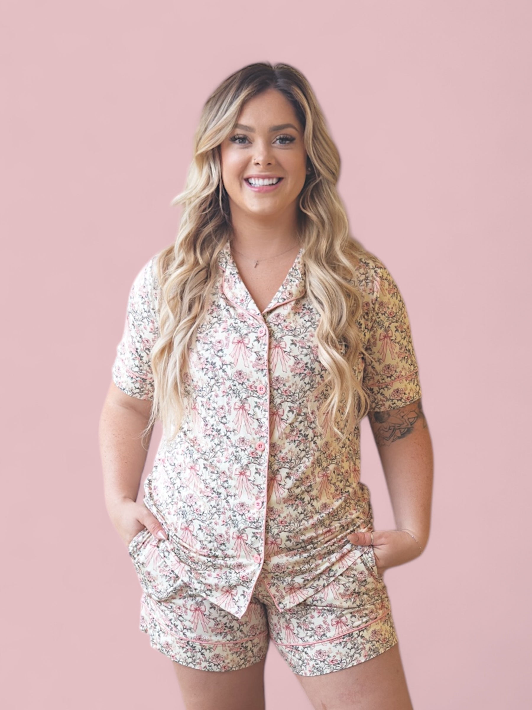 Victorian Bloom Women’s Dream Short Set