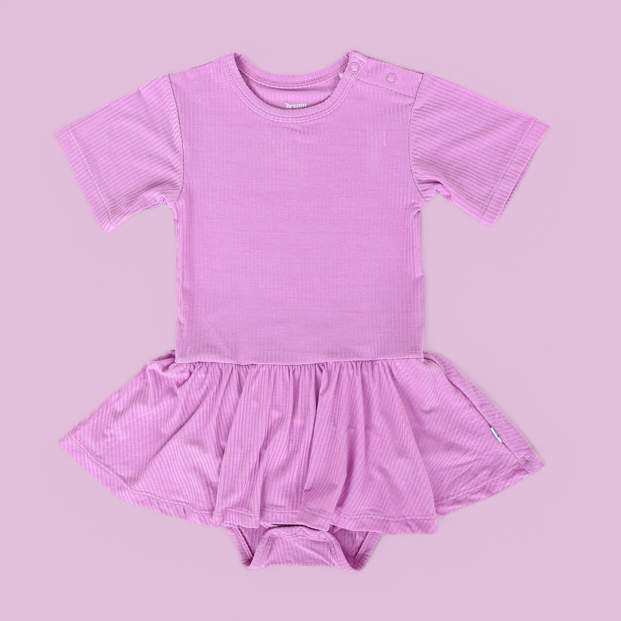 Forever Lilac Rib Dream Bodysuit Dress