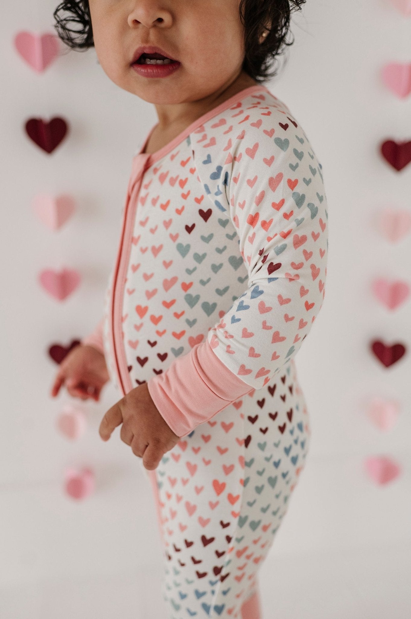 Baby Girl Long Sleeve Zip Romper