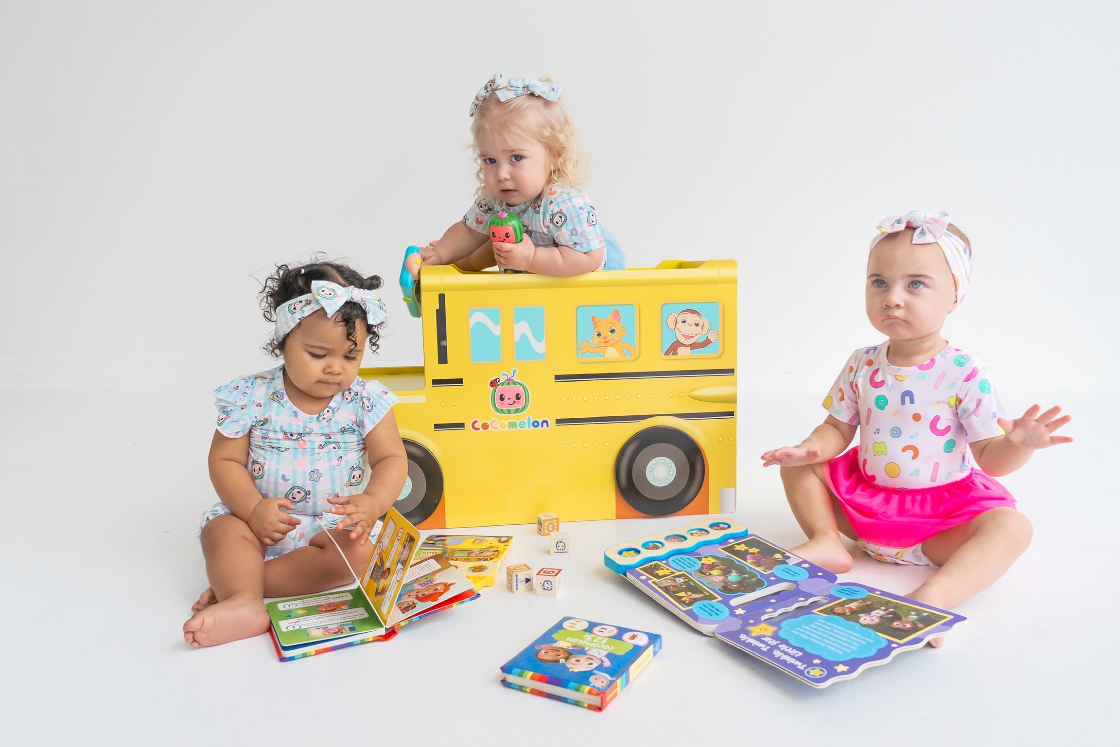 Cocomelon X Dream Big Little Co Springtime Melon Dream Tutu Short Sleeve Bodysuit Dress