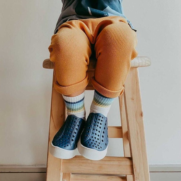 Toddler Perforated Slip On Water Sneakers in Blue - Caspian