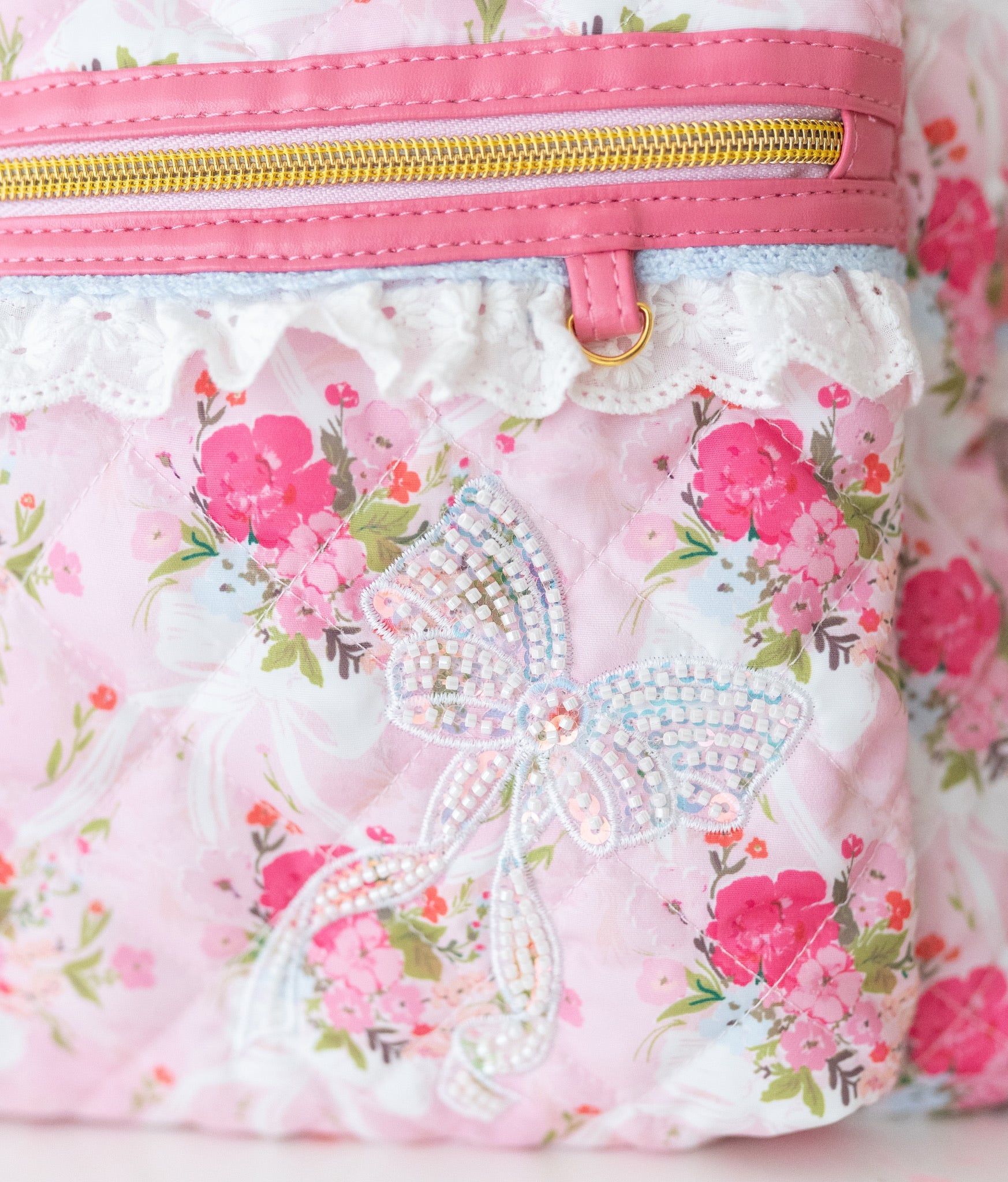 *preorder* Quilted Backpack ~ Floral Finery