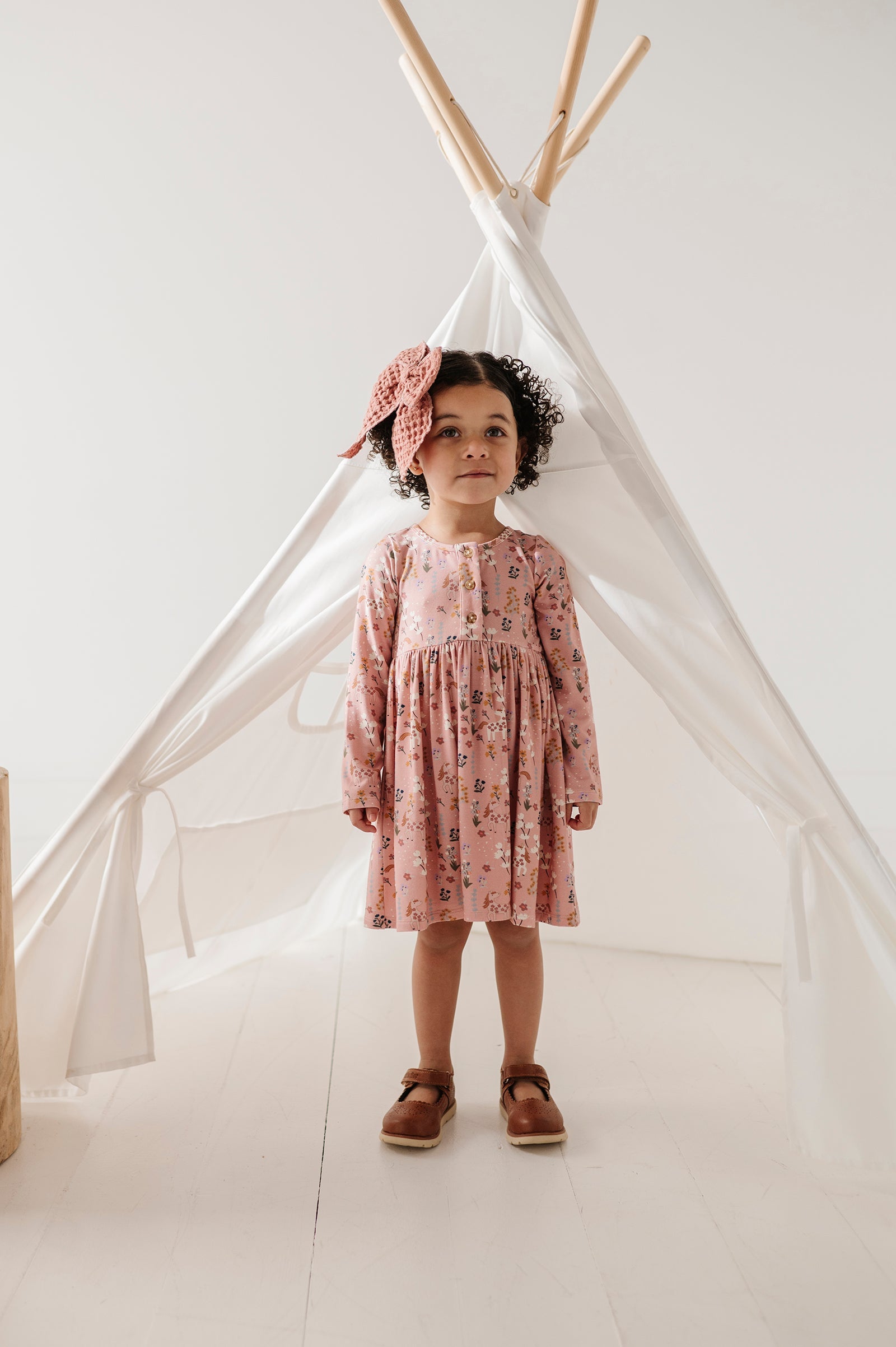 Long Sleeve Henley Dress