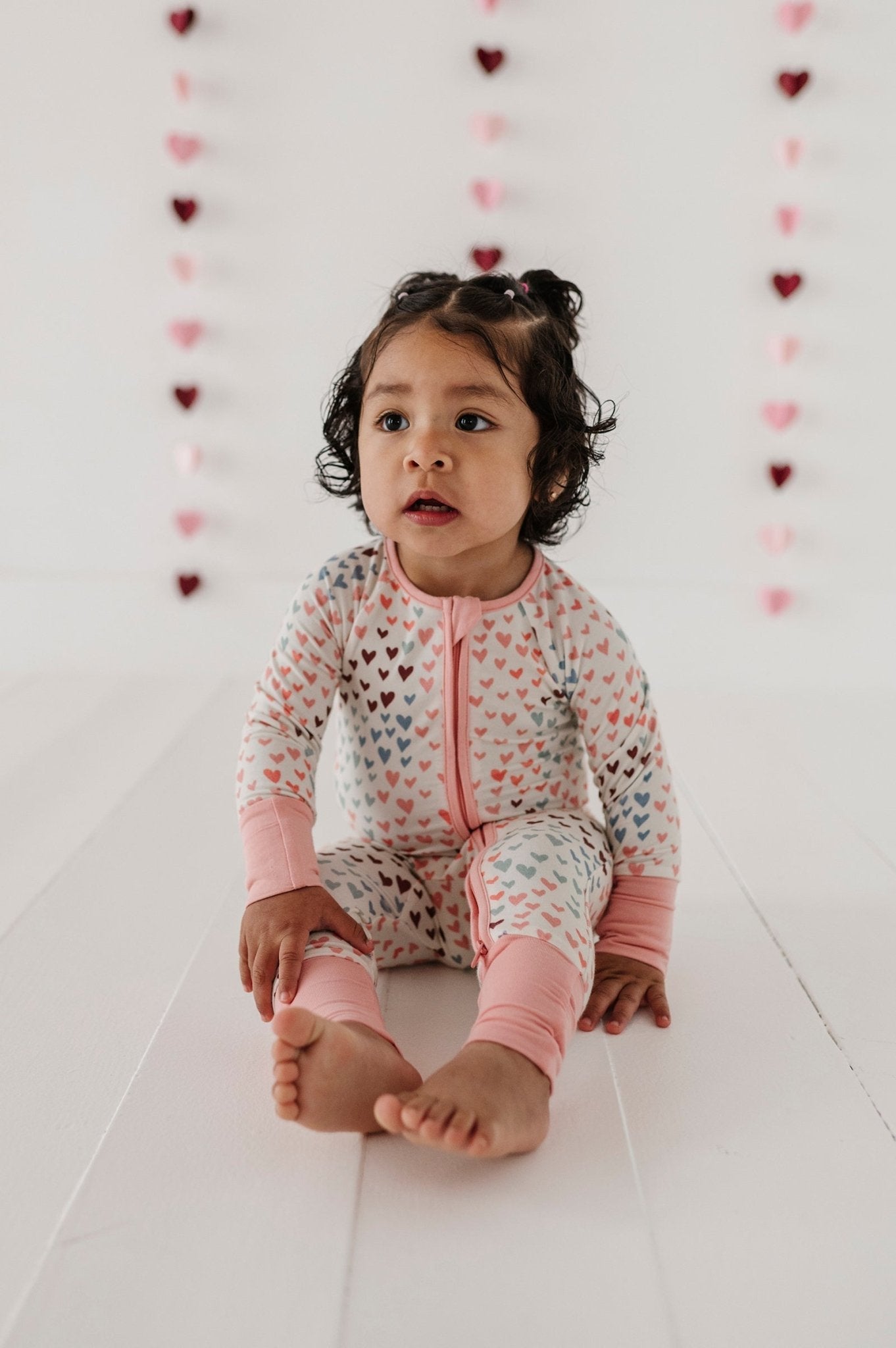 Baby Girl Long Sleeve Zip Romper