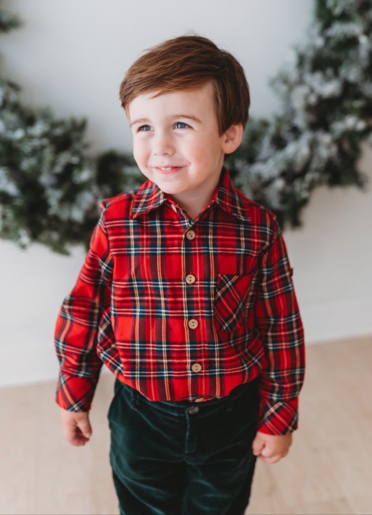 *preorder* Christmas Tartan Button-up Shirt