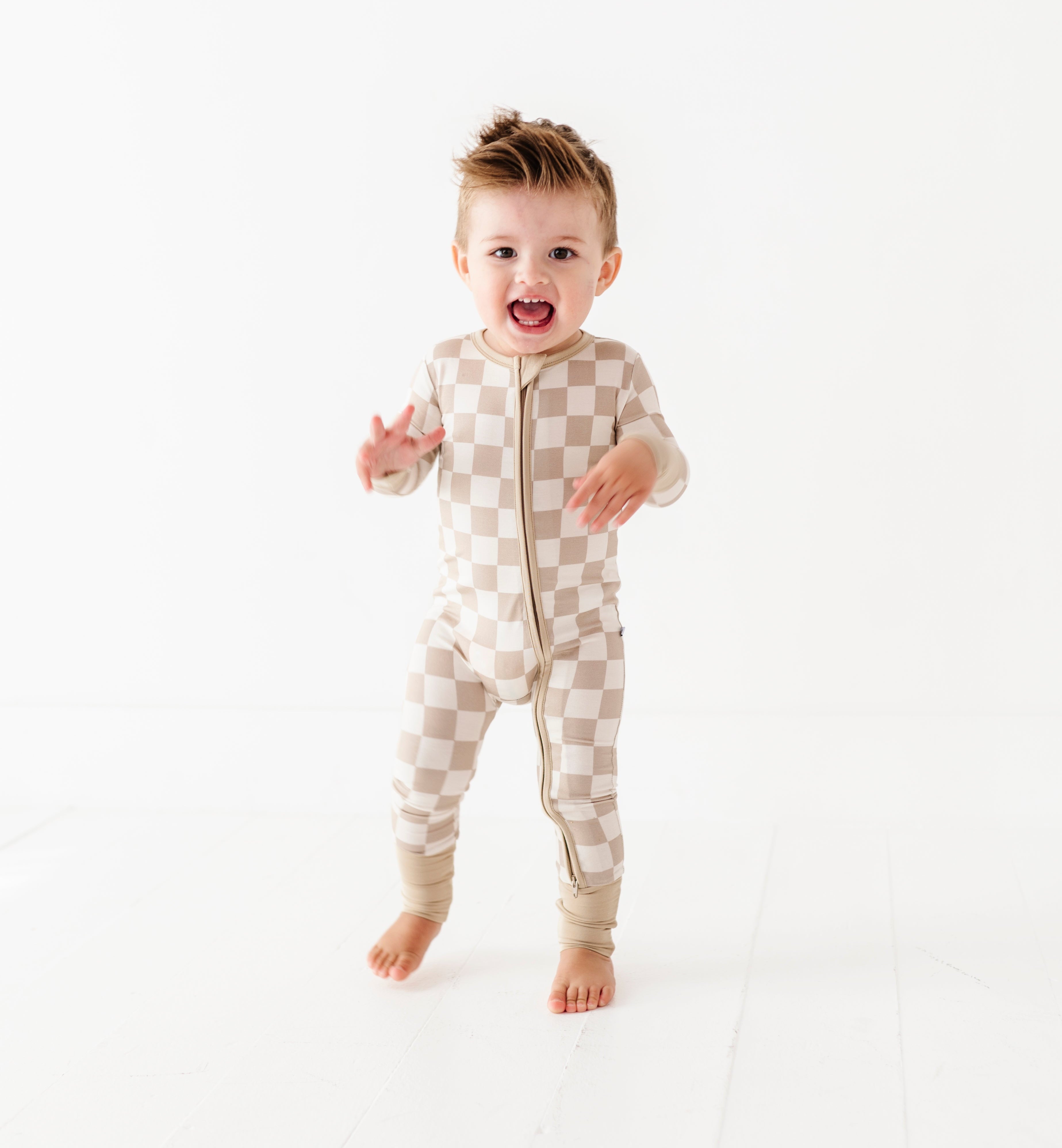 Oat Check Convertible Romper