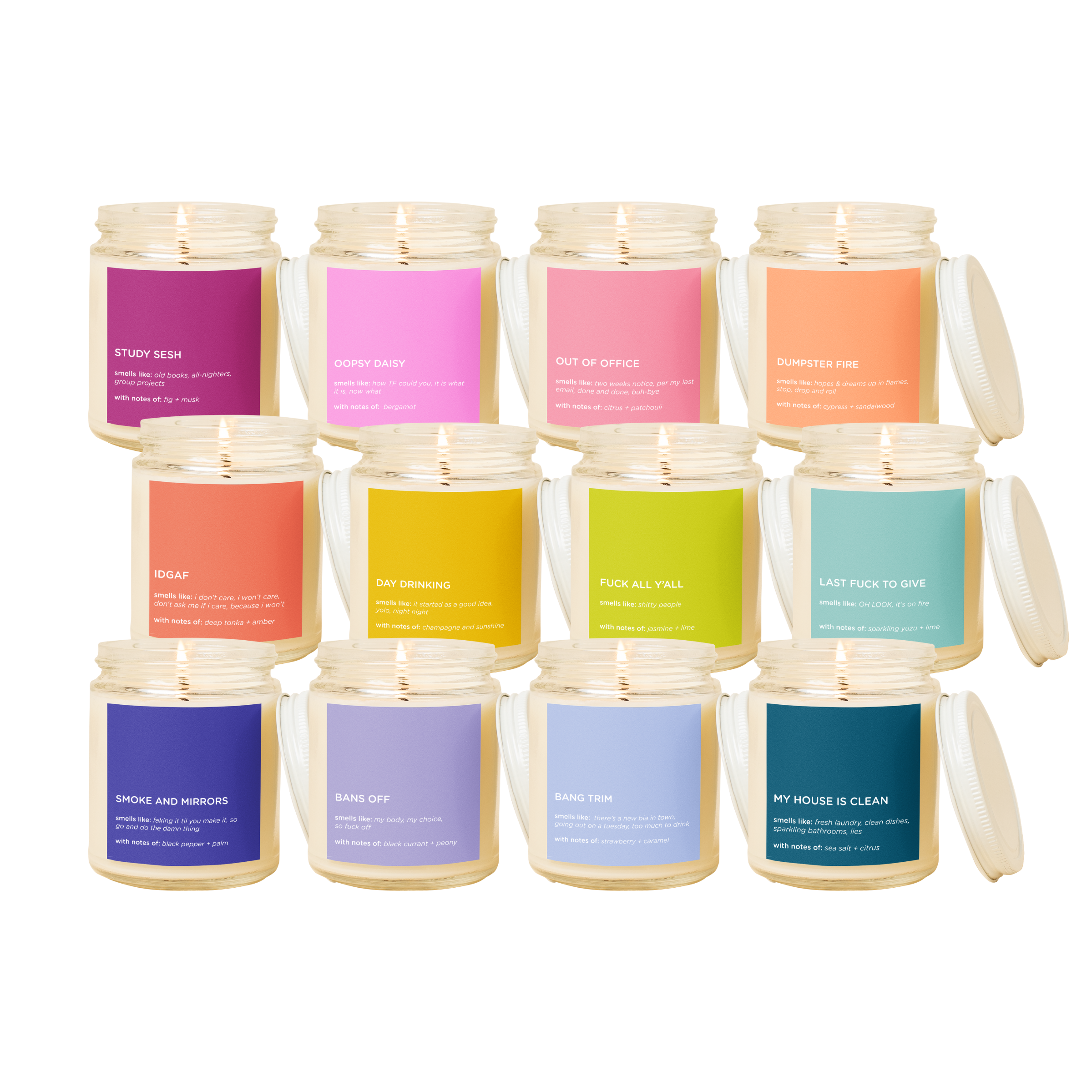 Candle Jar W/lid - Life