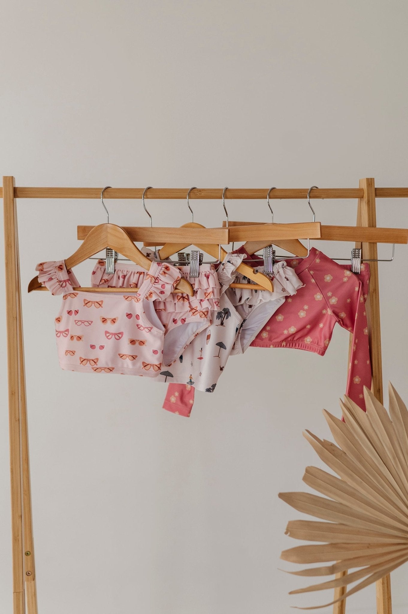 Girl's Two-piece Crop Swim Set