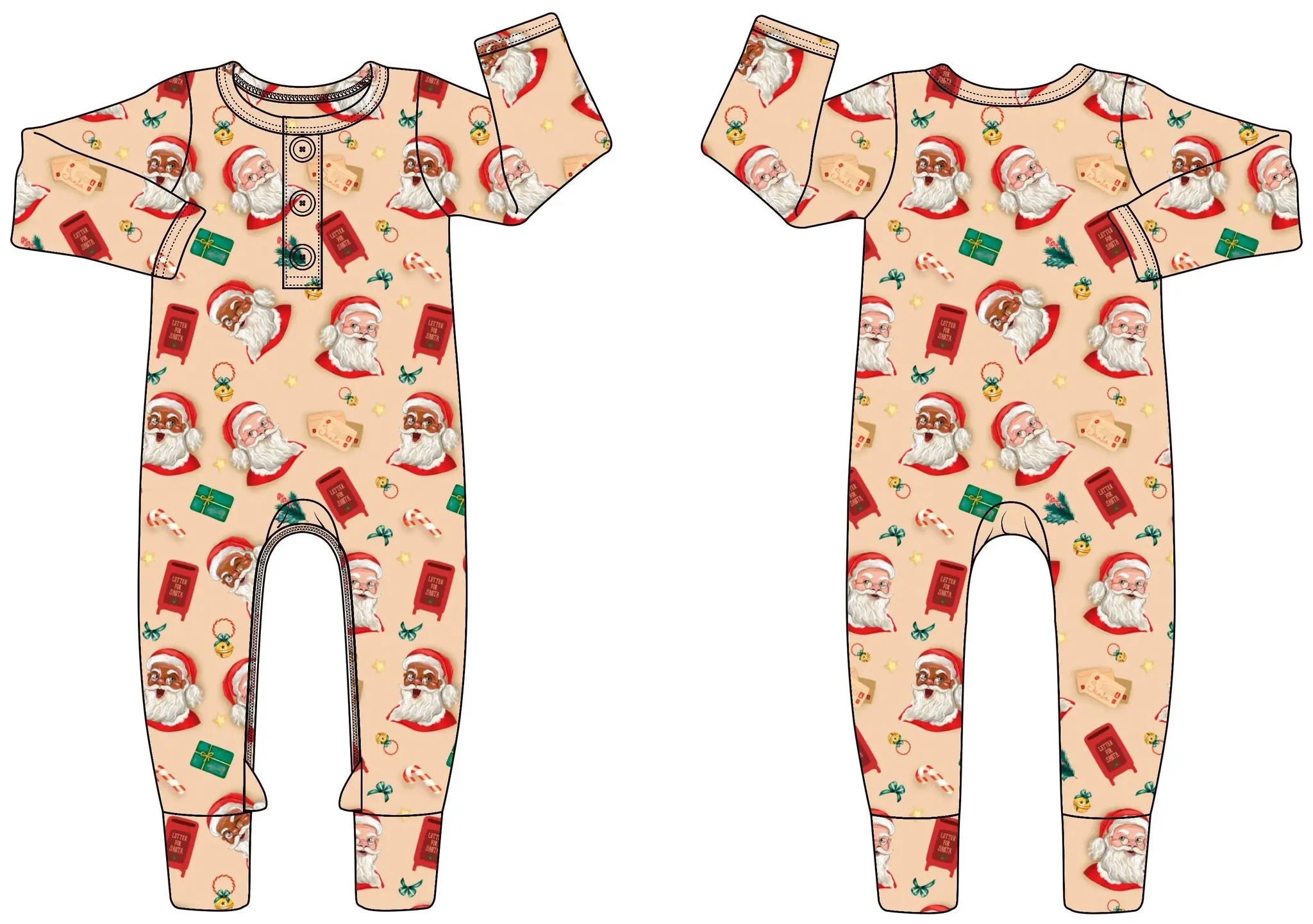 Dear Santa Post Convertible Romper