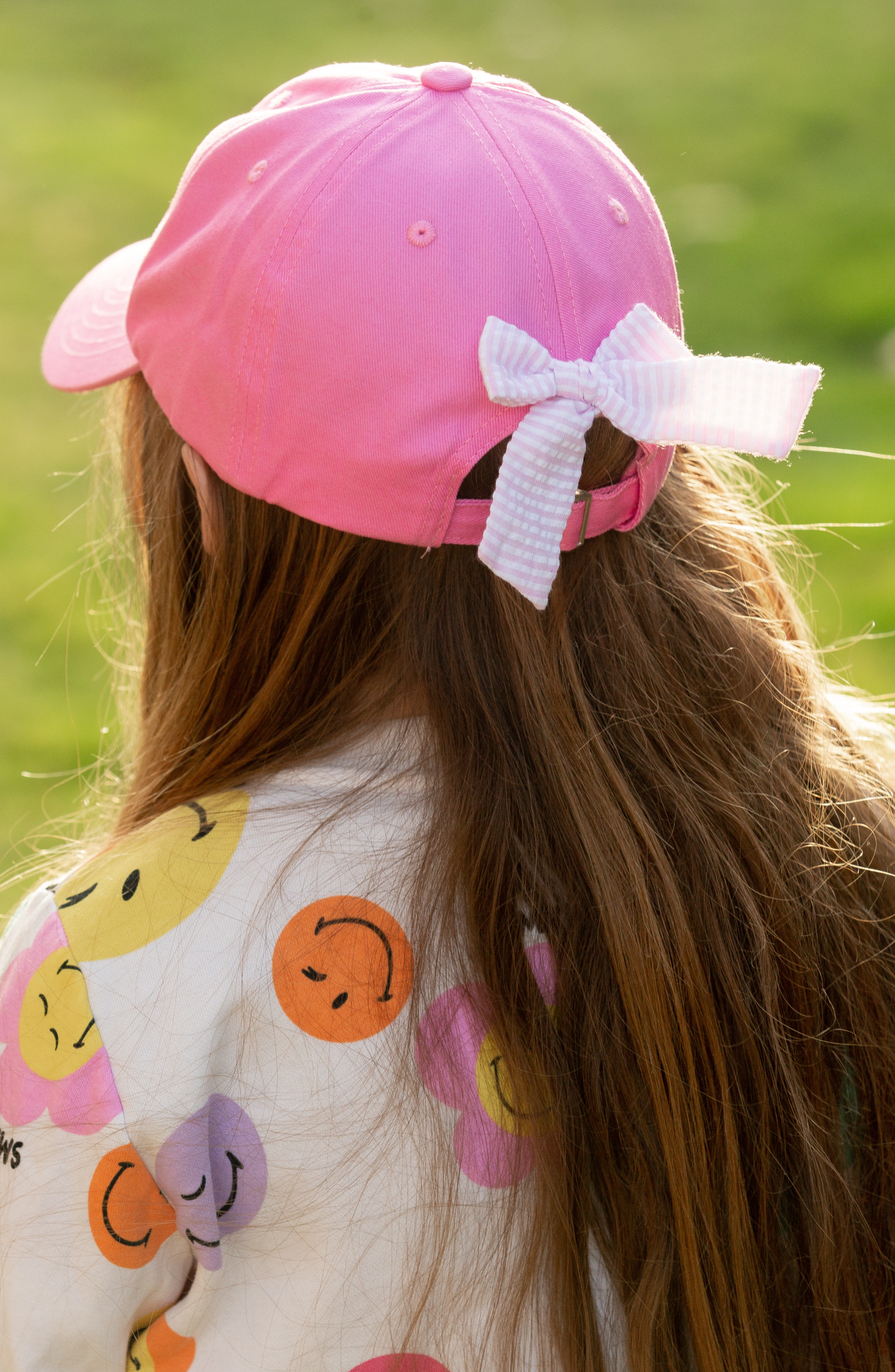 Sun Love Bow Baseball Hat (junior/tween Girls)