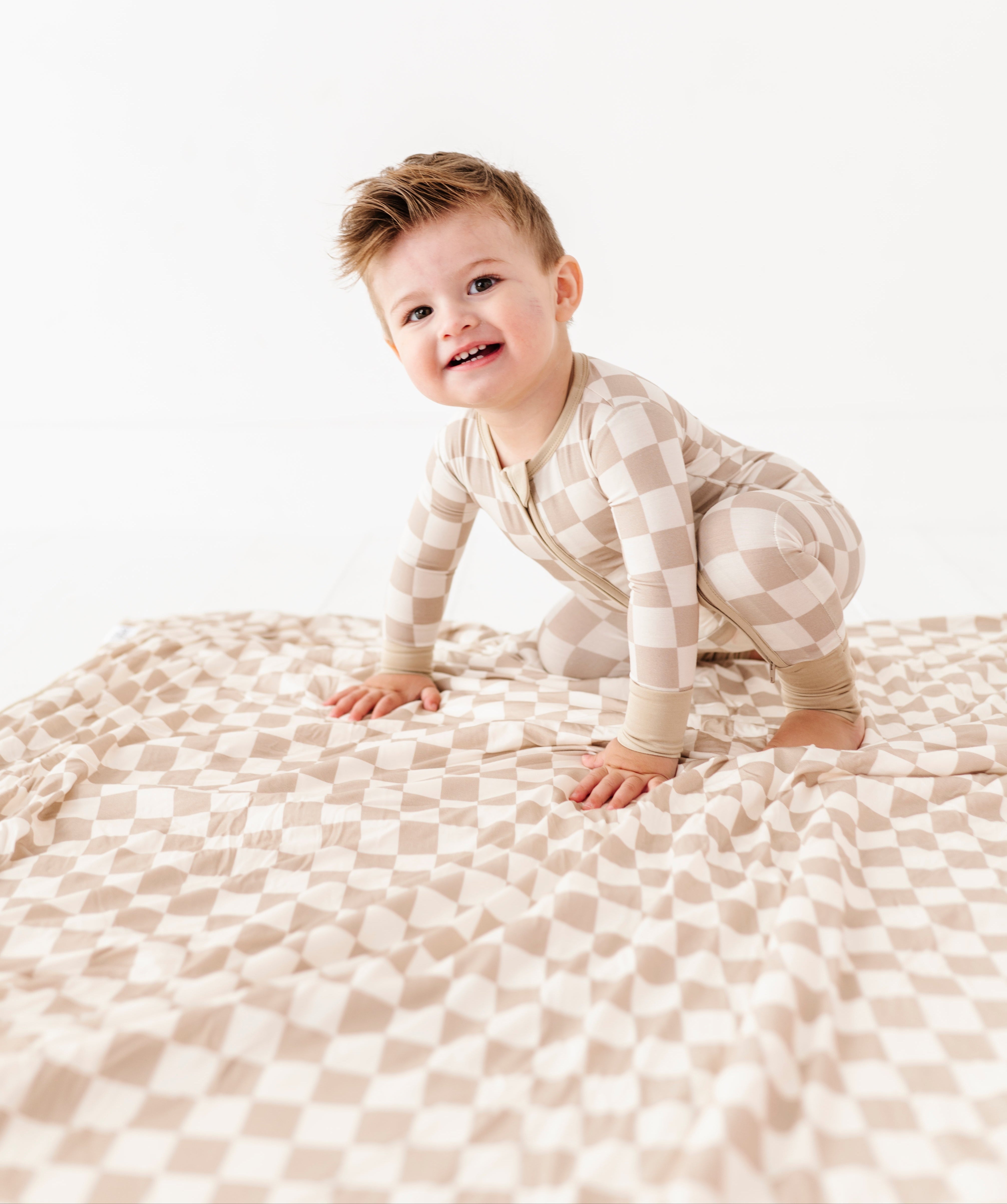 Oat Check Convertible Romper