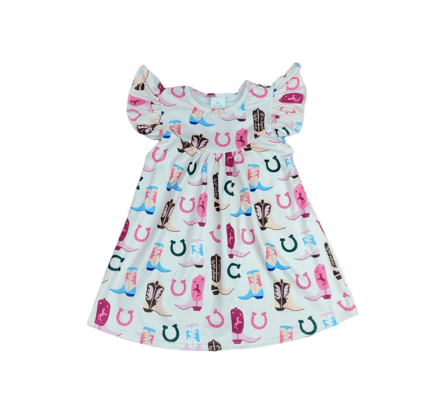 Cowgirl Fun Milk Silk Flutter Dress