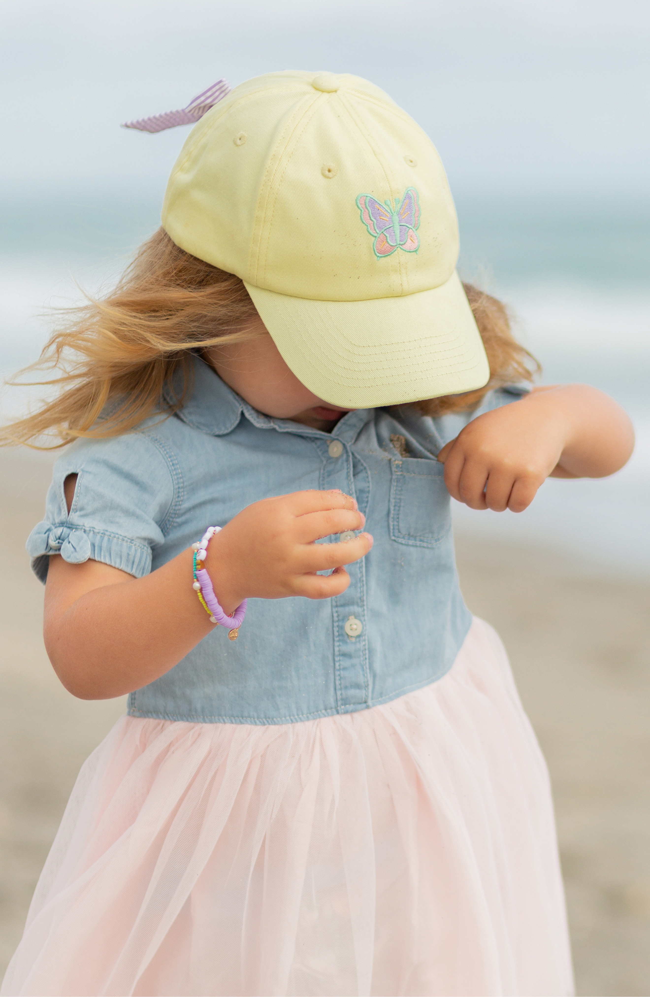 Butterfly Bow Baseball Hat (girls)