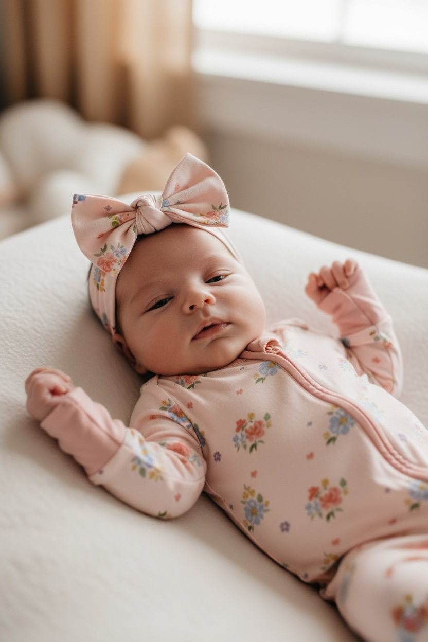 Blush Bloom (bow Headband)