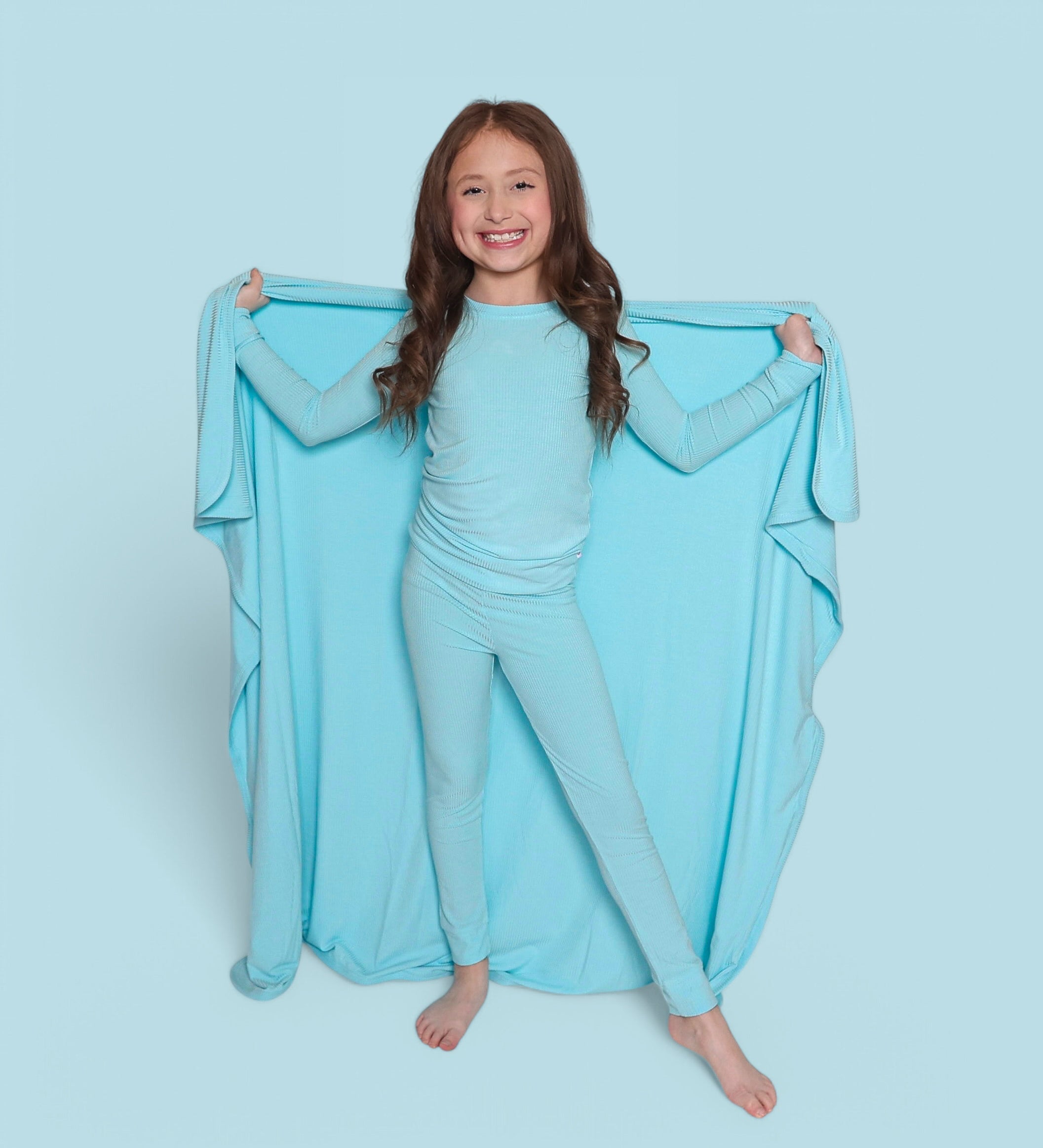 Capri Blue Rib Dream Blanket