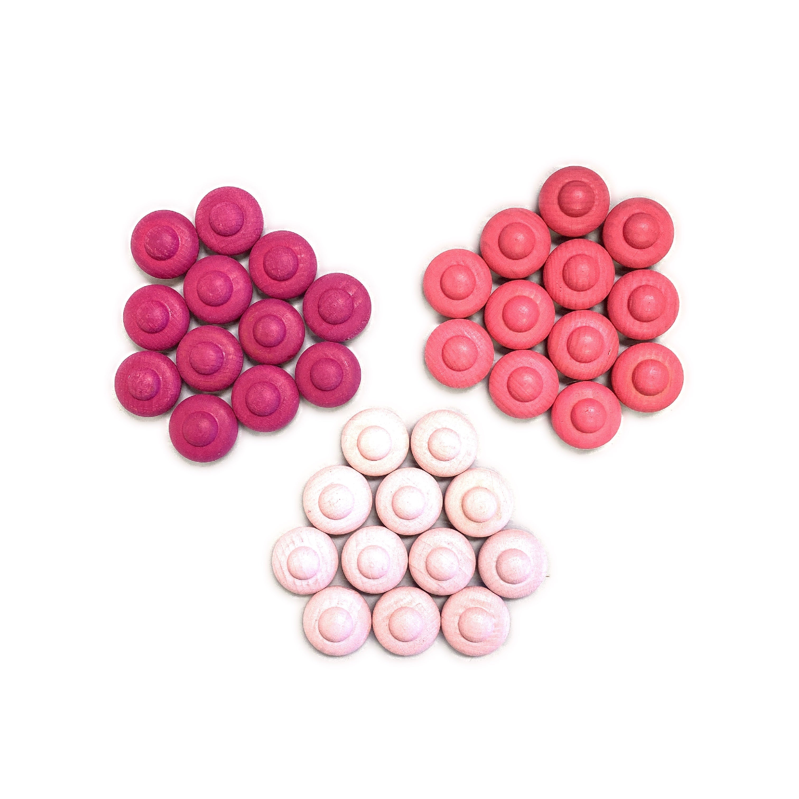 324 Pcs Mandala Loose Parts With Wooden Tray Open-ended Play Set