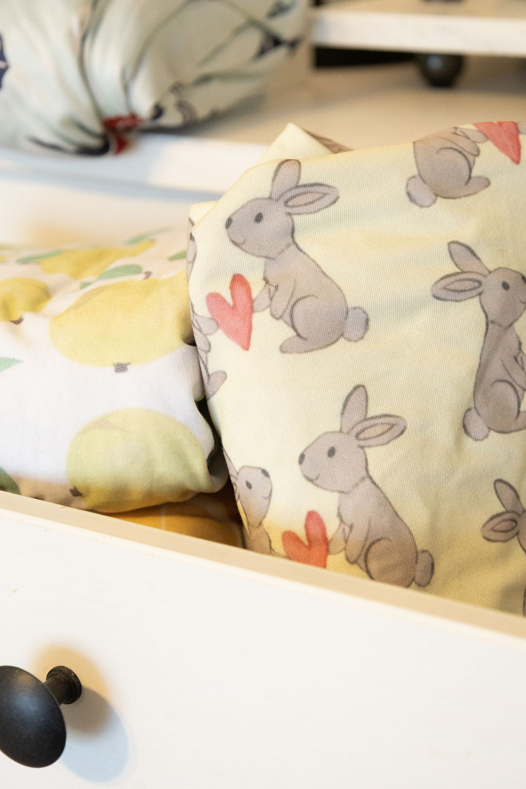 Jersey Knit Polyester Crib Sheet In Some Bunny Loves Me