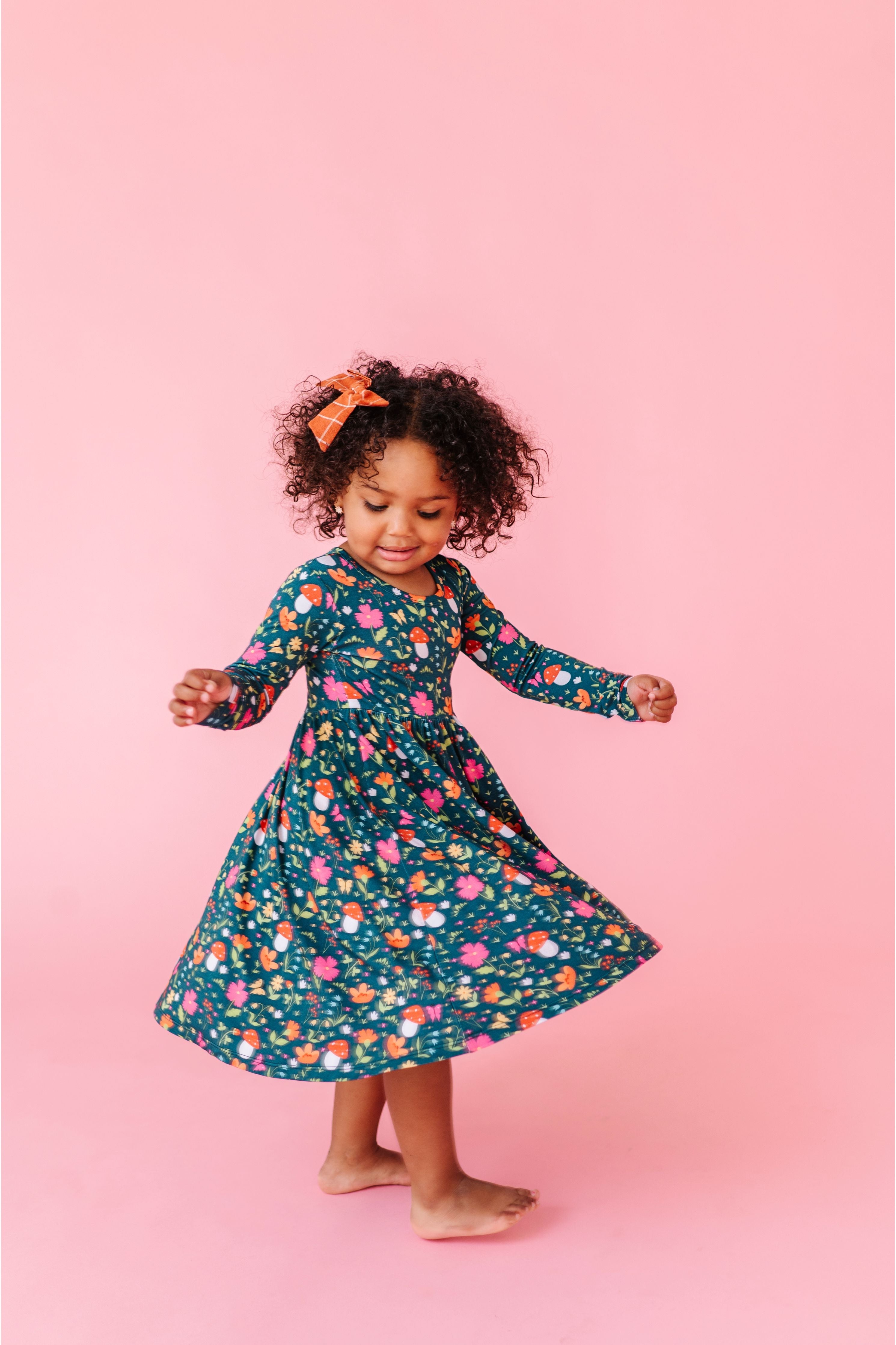 Bamboo Long Sleeved Dress - Sylva