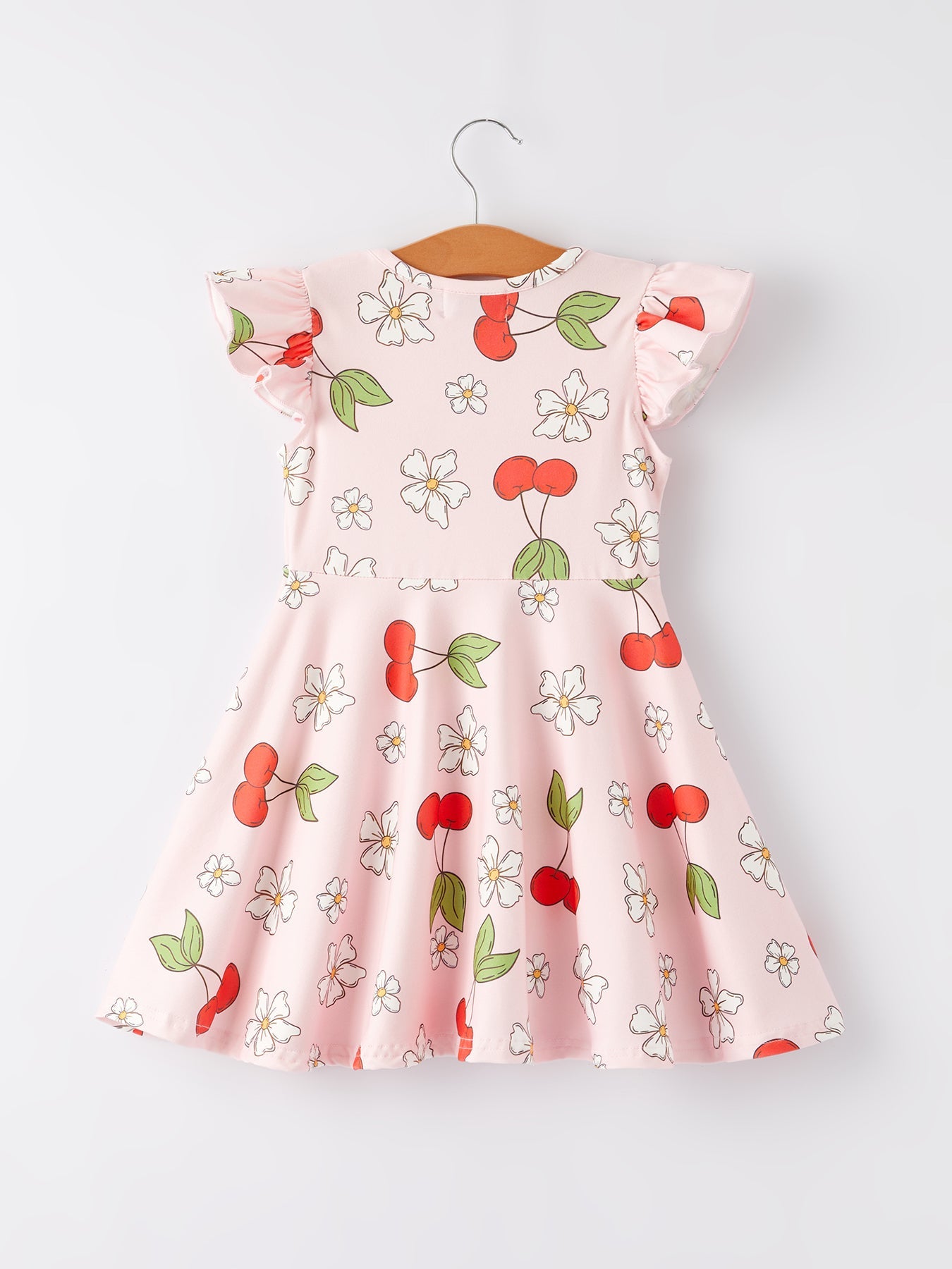 Charming Cherry Flower Dress For Little Ones