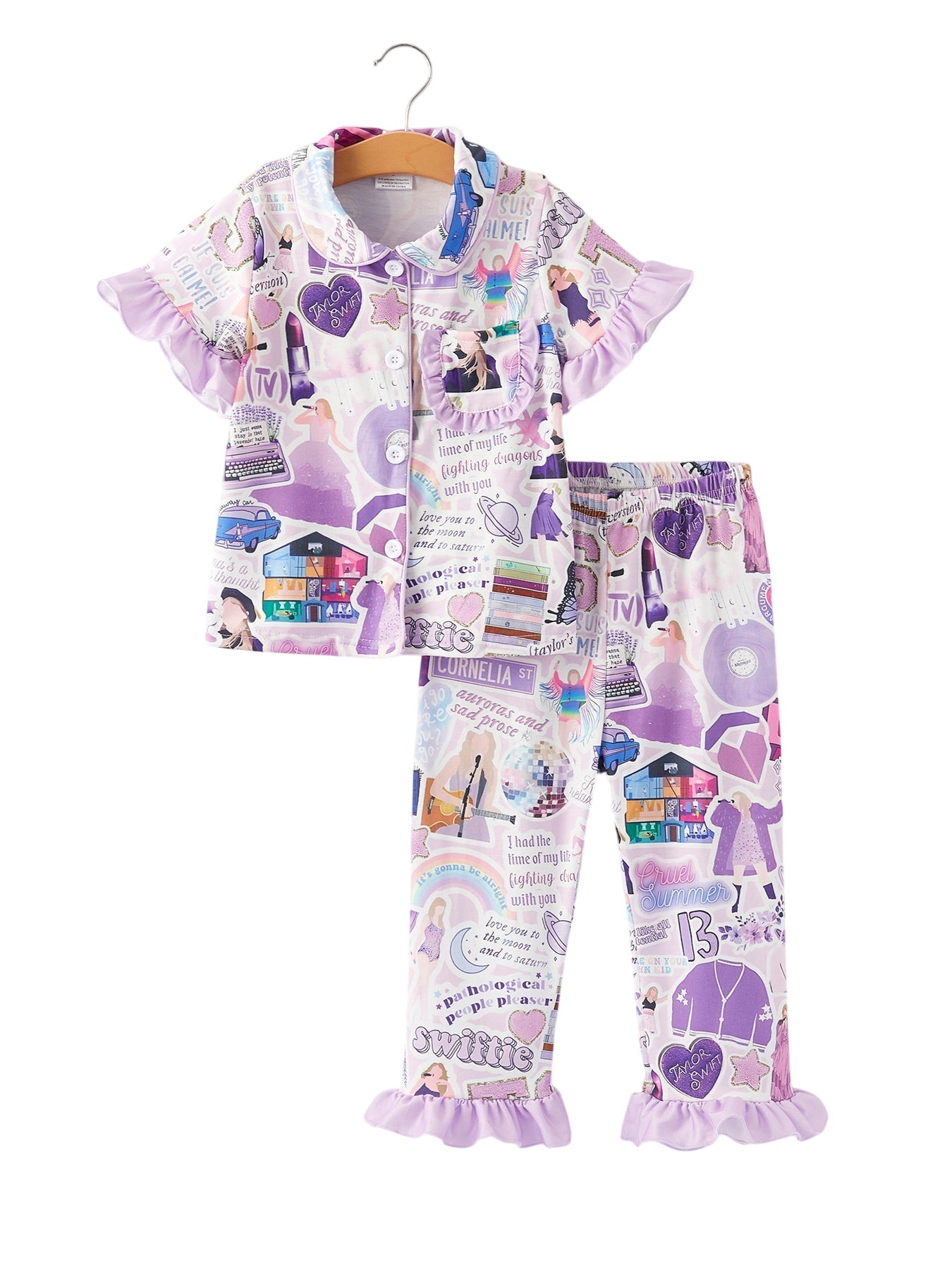 Ts Character Print Girls Pajamas