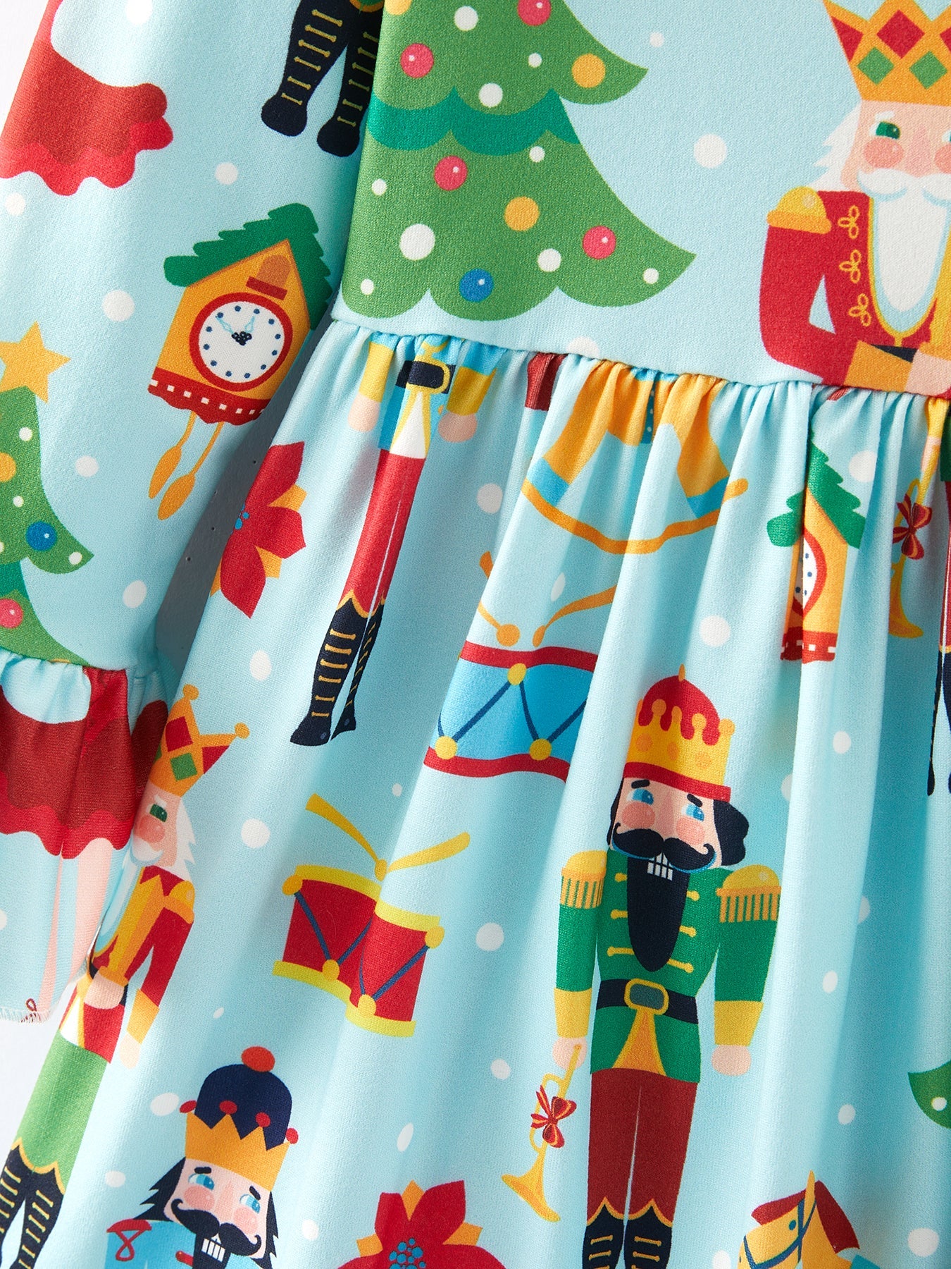 Christmas Character Print Girls Dress