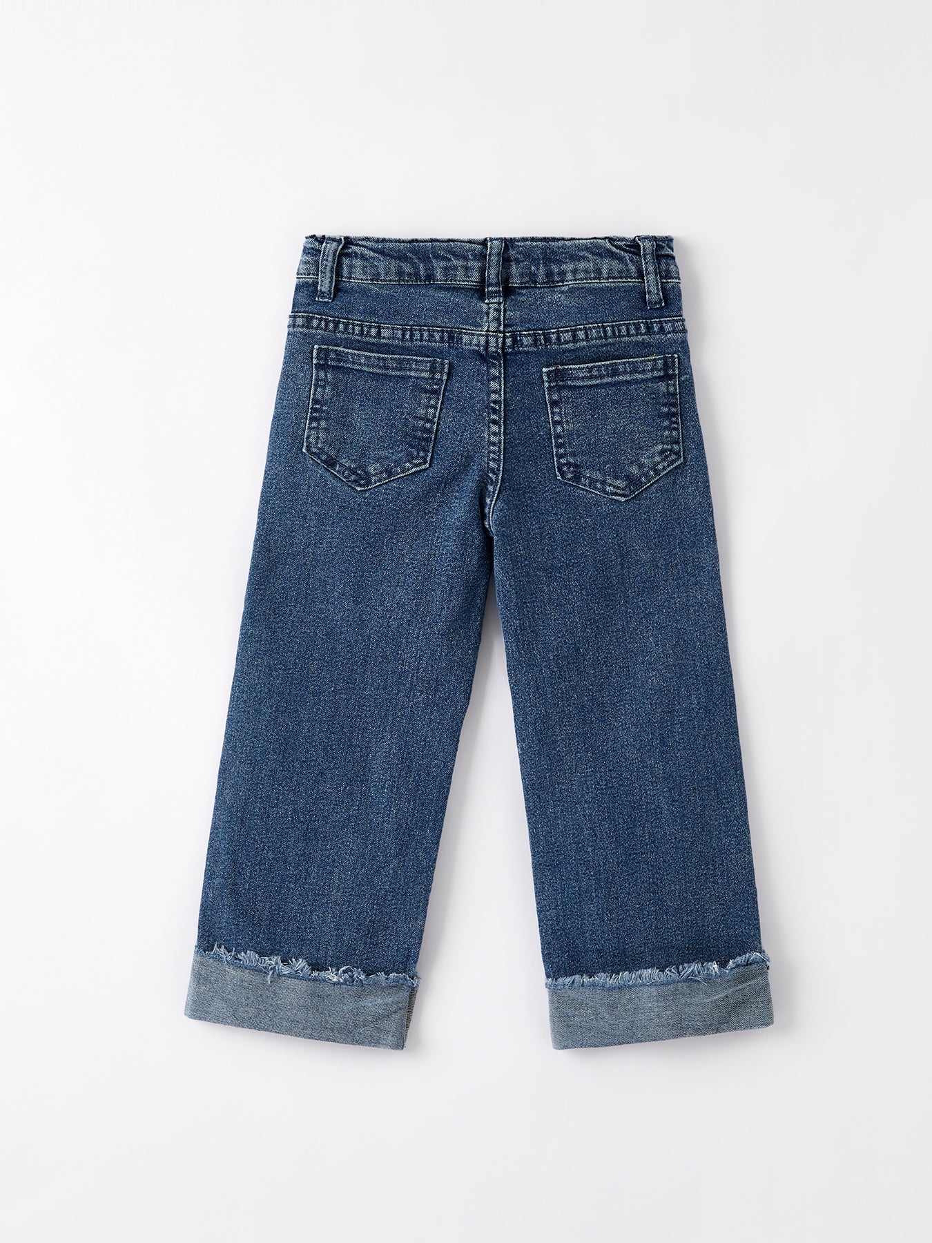 4th Of July Stylish Star Shaped Distressed Button Jeans