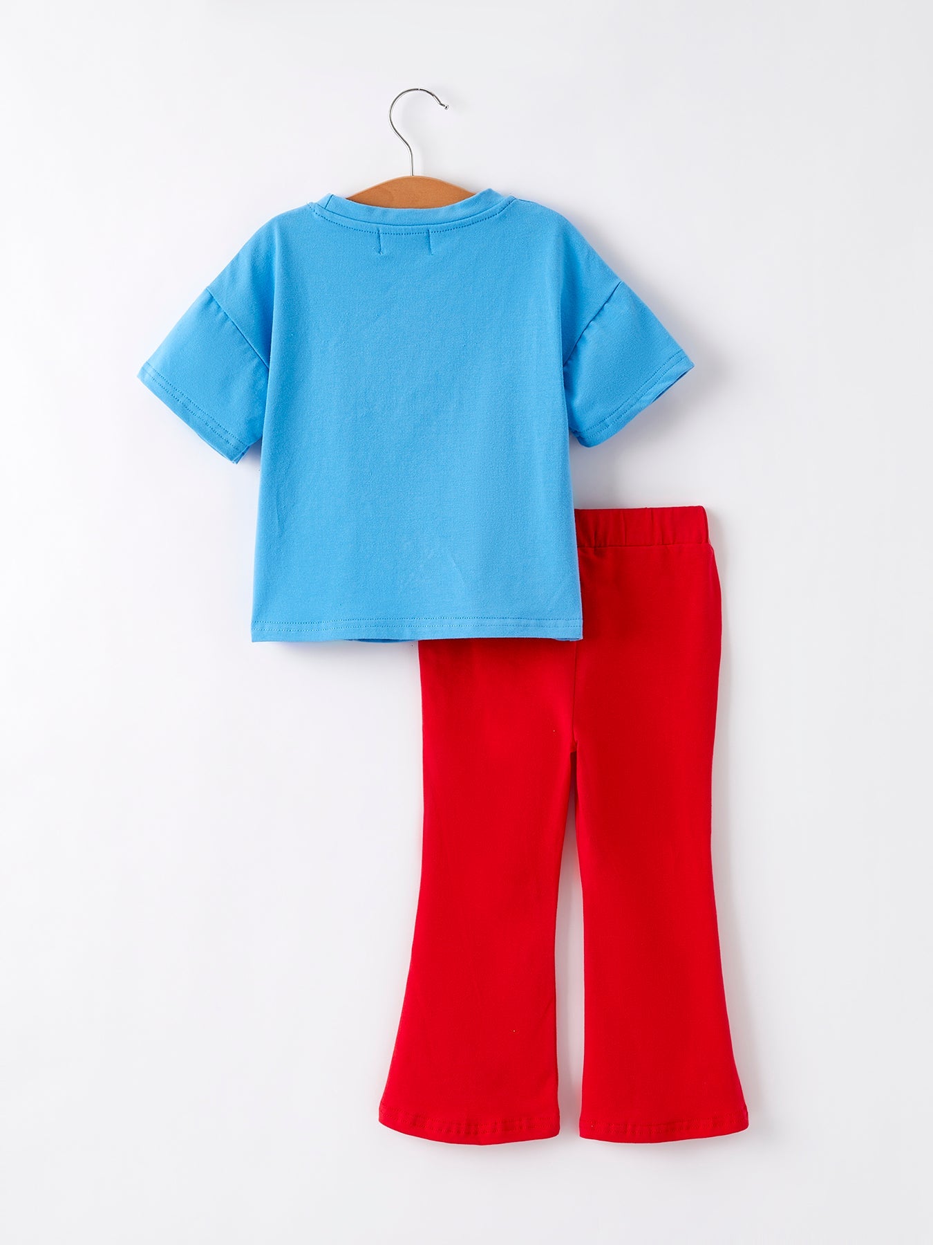 4th Of July Star Applique Pearl Embellished Girls Set