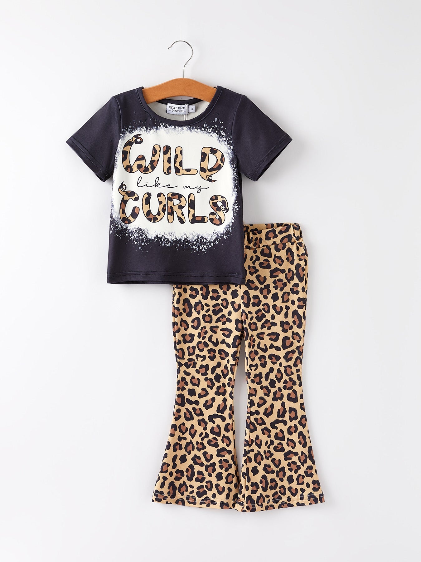 "wild Curls" Leopard Print Girls Set